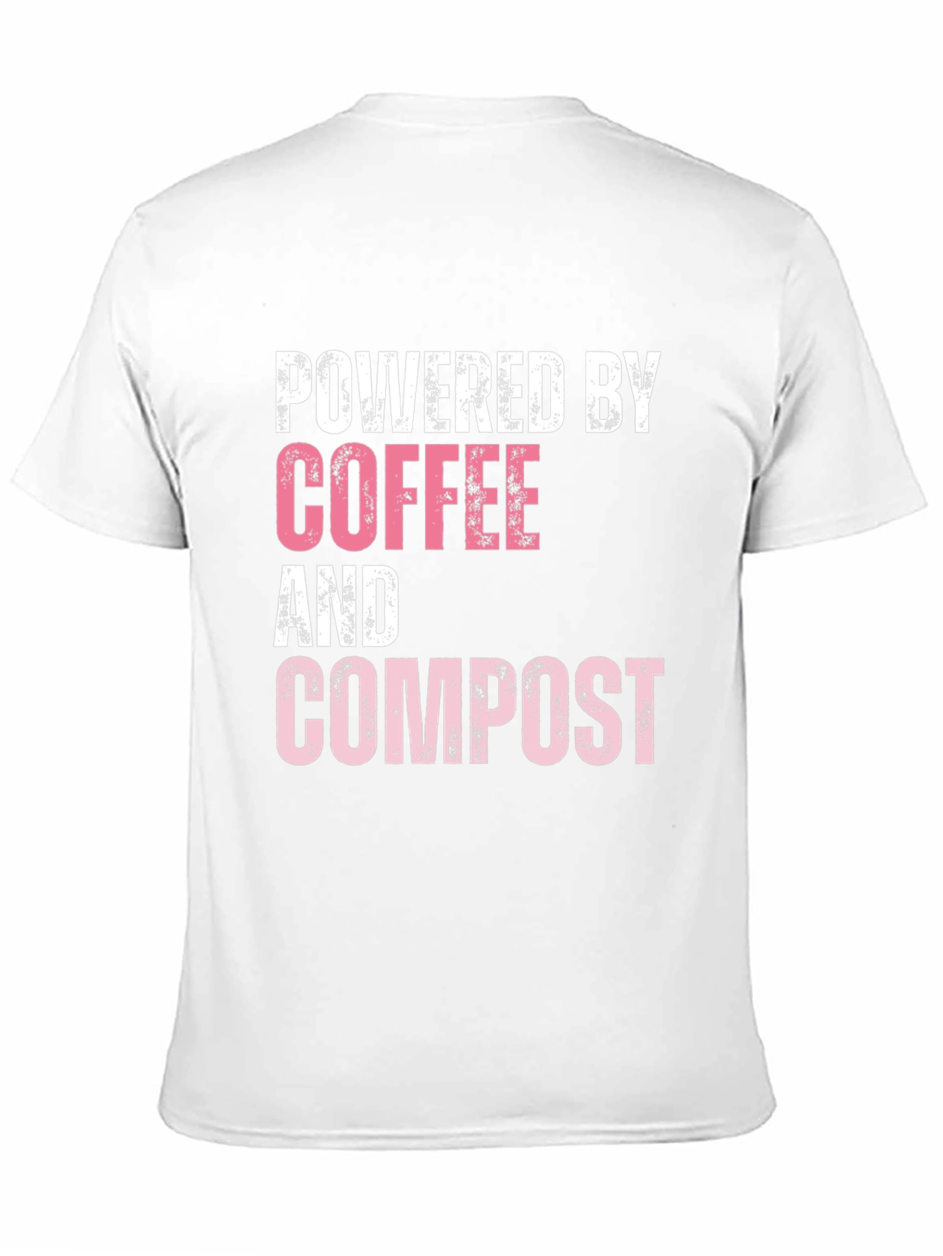 Black Powered By Coffee & Compost Graphic Tee - Eco Friendly view 11