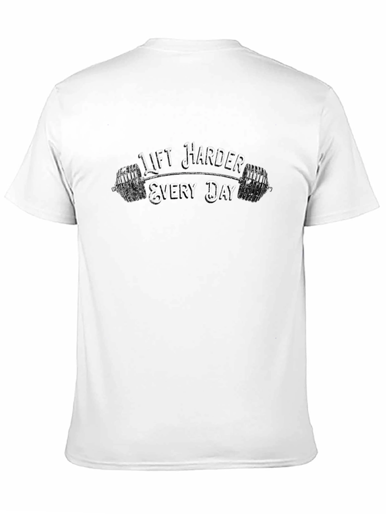 Black Lift Harder Every Day Men's Graphic T-Shirt view 11