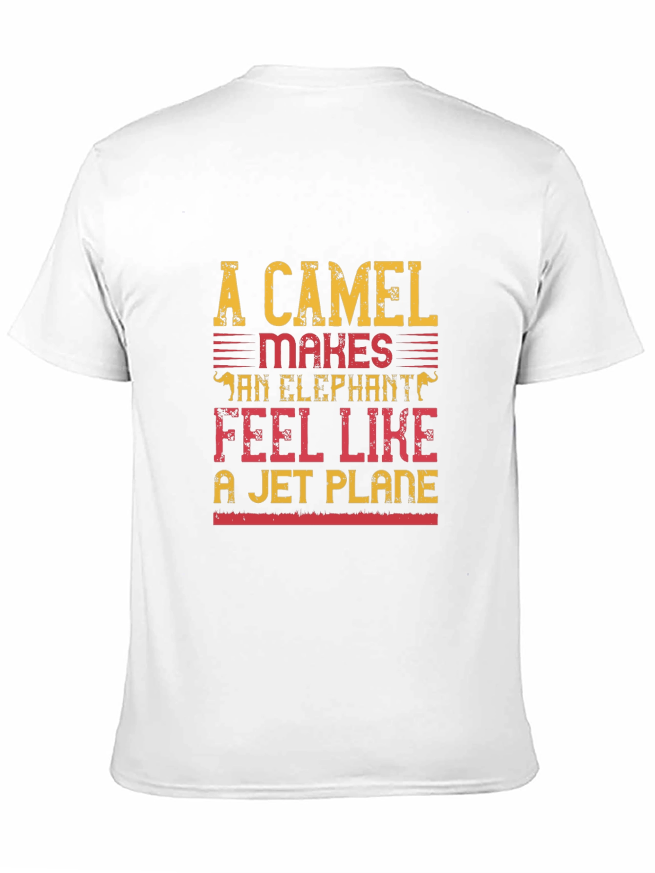 Black Funny Camel & Elephant T-Shirt view 11