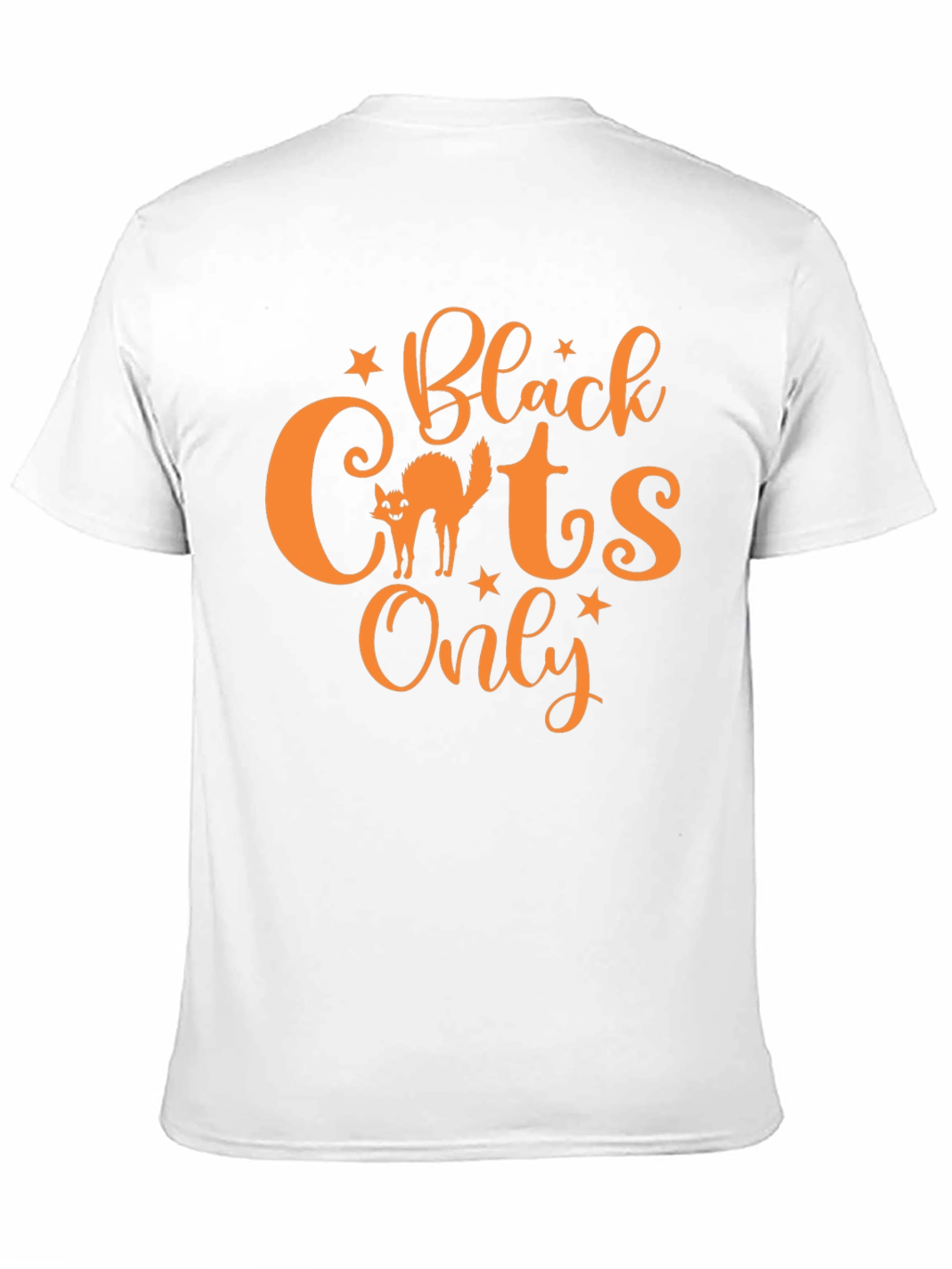 Black Black Cats Only T-Shirt - Halloween Tee view 11