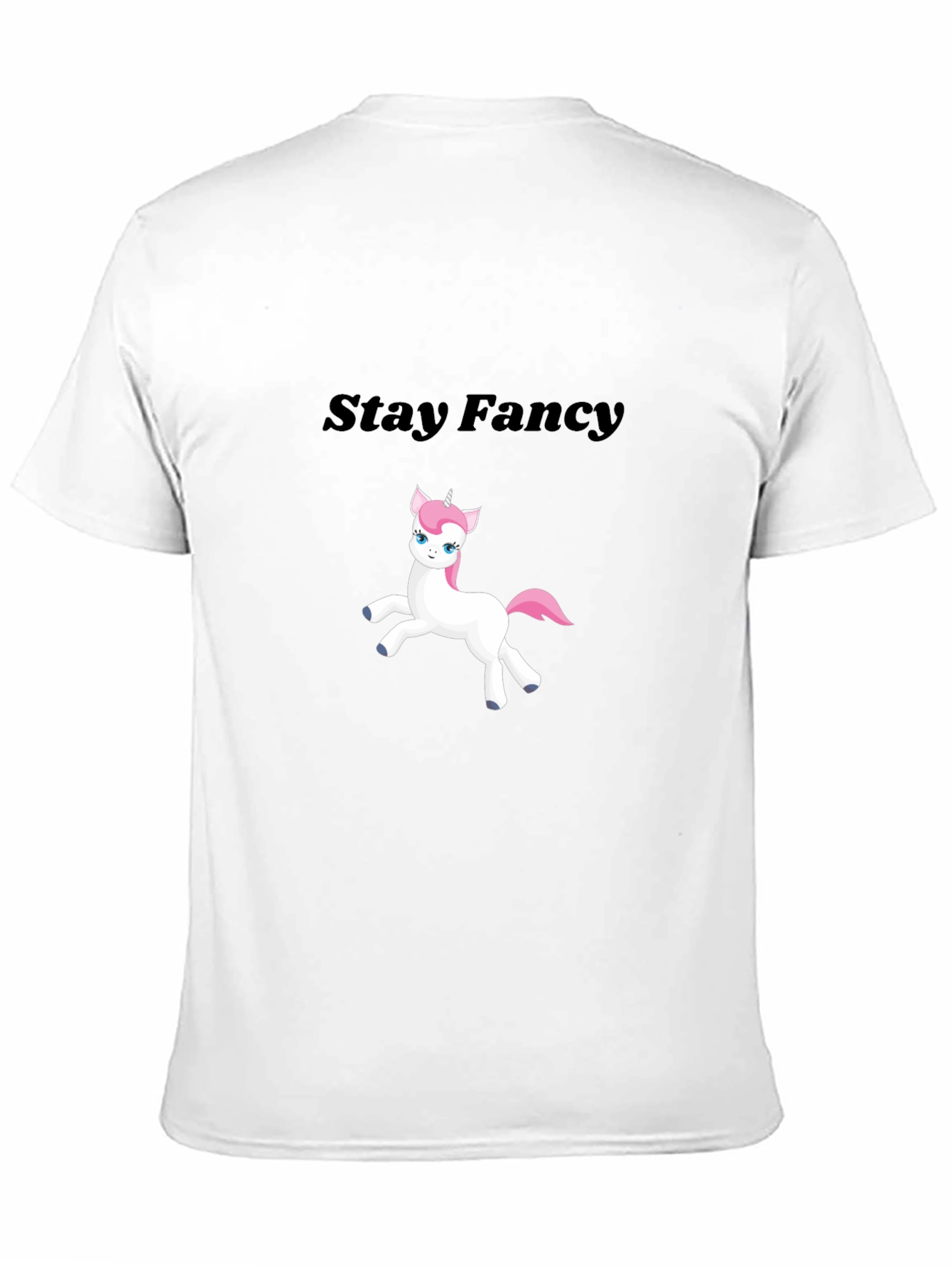 Black Stay Fancy Unicorn Graphic T-Shirt view 11