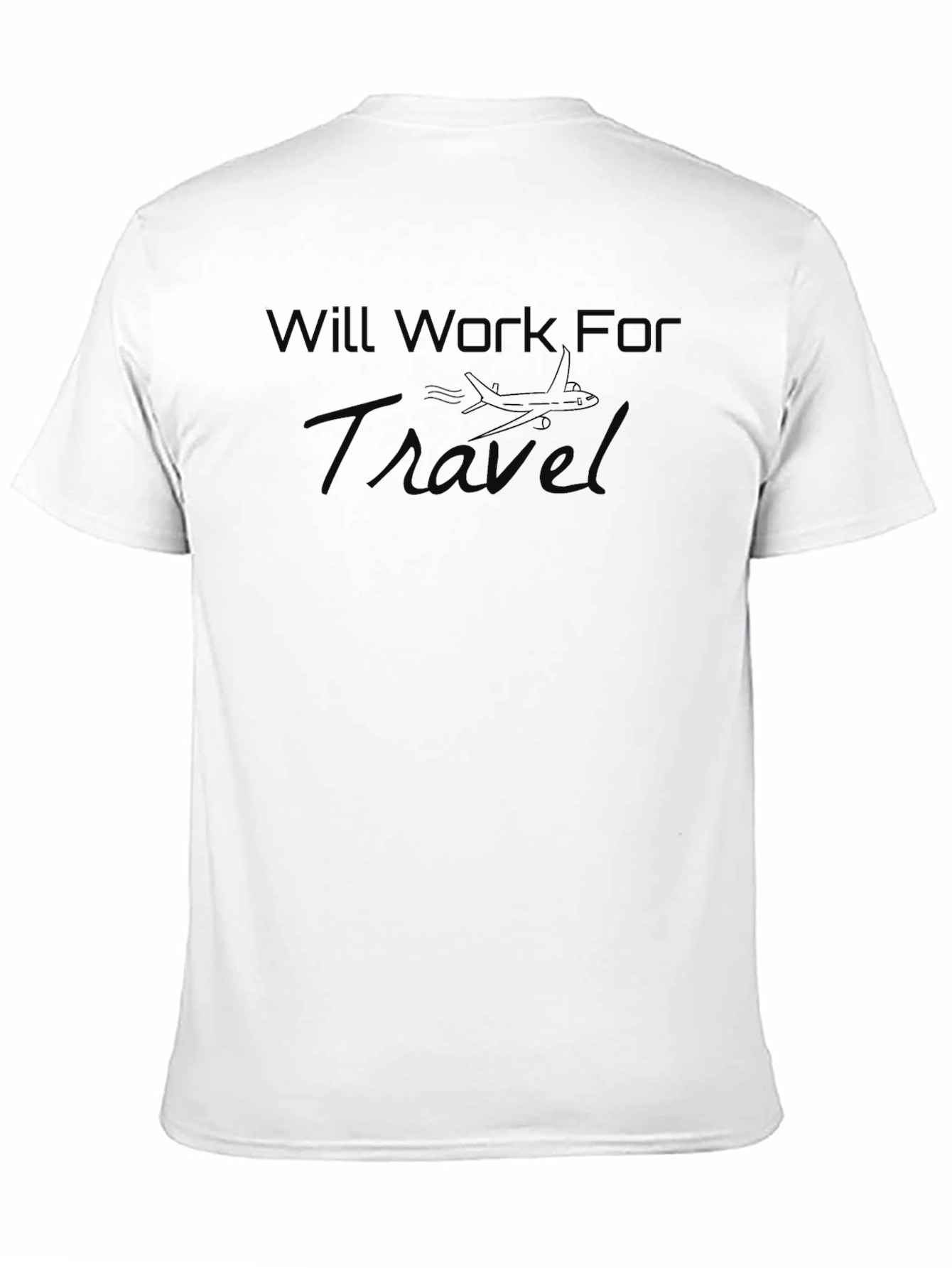 Black Will Work For Travel Black T-Shirt view 11