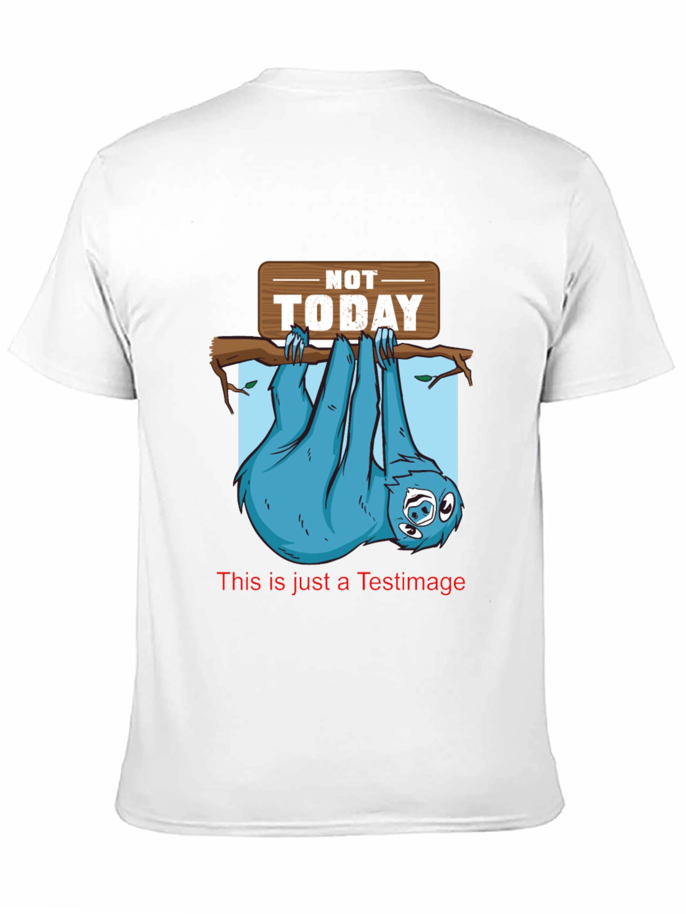 Black Not Today Sloth Graphic Tee - Relaxed Fit view 11