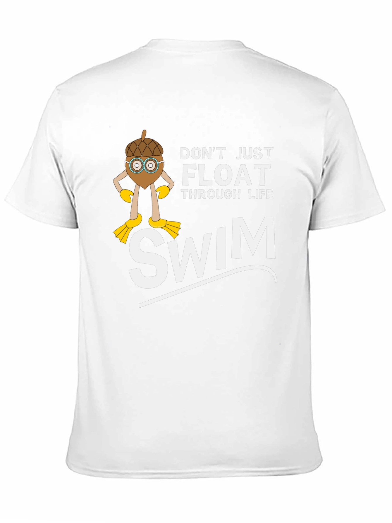 Black Don't Just Float Through Life - Swim T-Shirt view 11