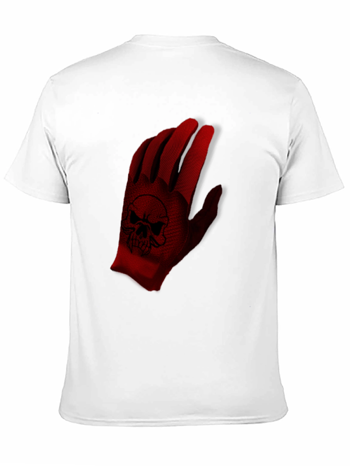 Black Skull Glove Graphic T-Shirt view 11