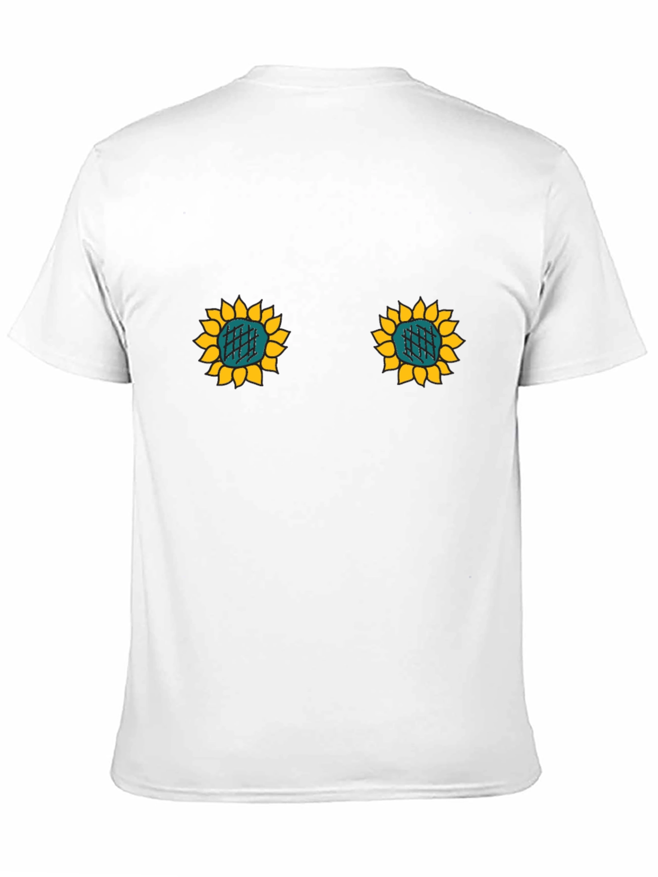 Black Sunflower T-Shirt - Funny Novelty Tee view 11