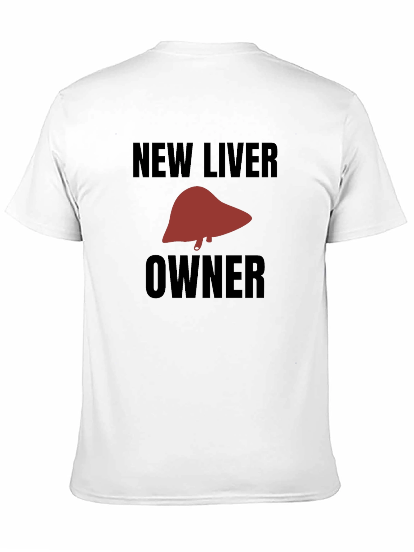 Black New Liver Owner Graphic Tee - Black Humor T-Shirt view 11