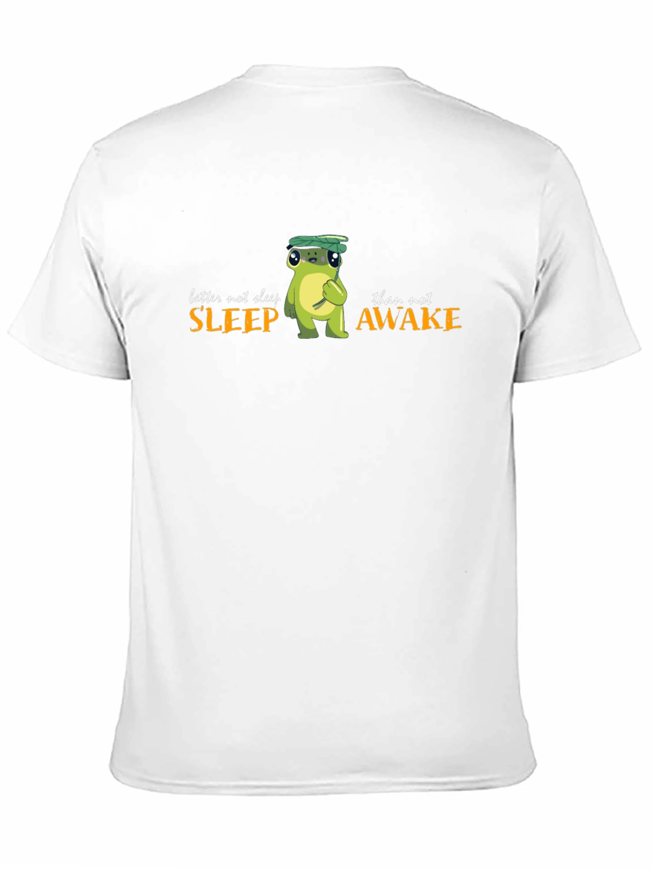 Black Better Not Sleep Frog Graphic Black T-Shirt view 11