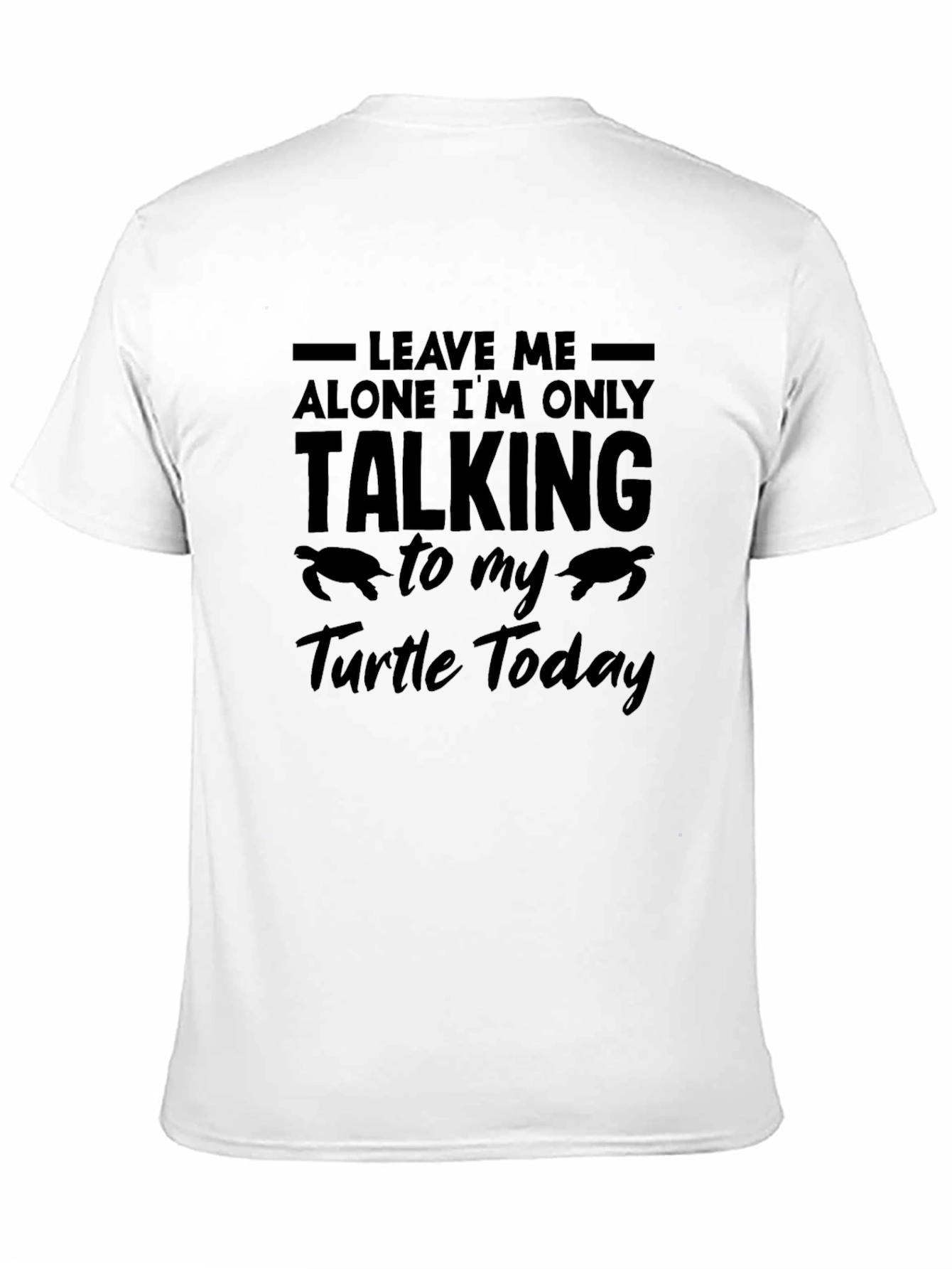Black Leave Me Alone Turtle T-Shirt view 11