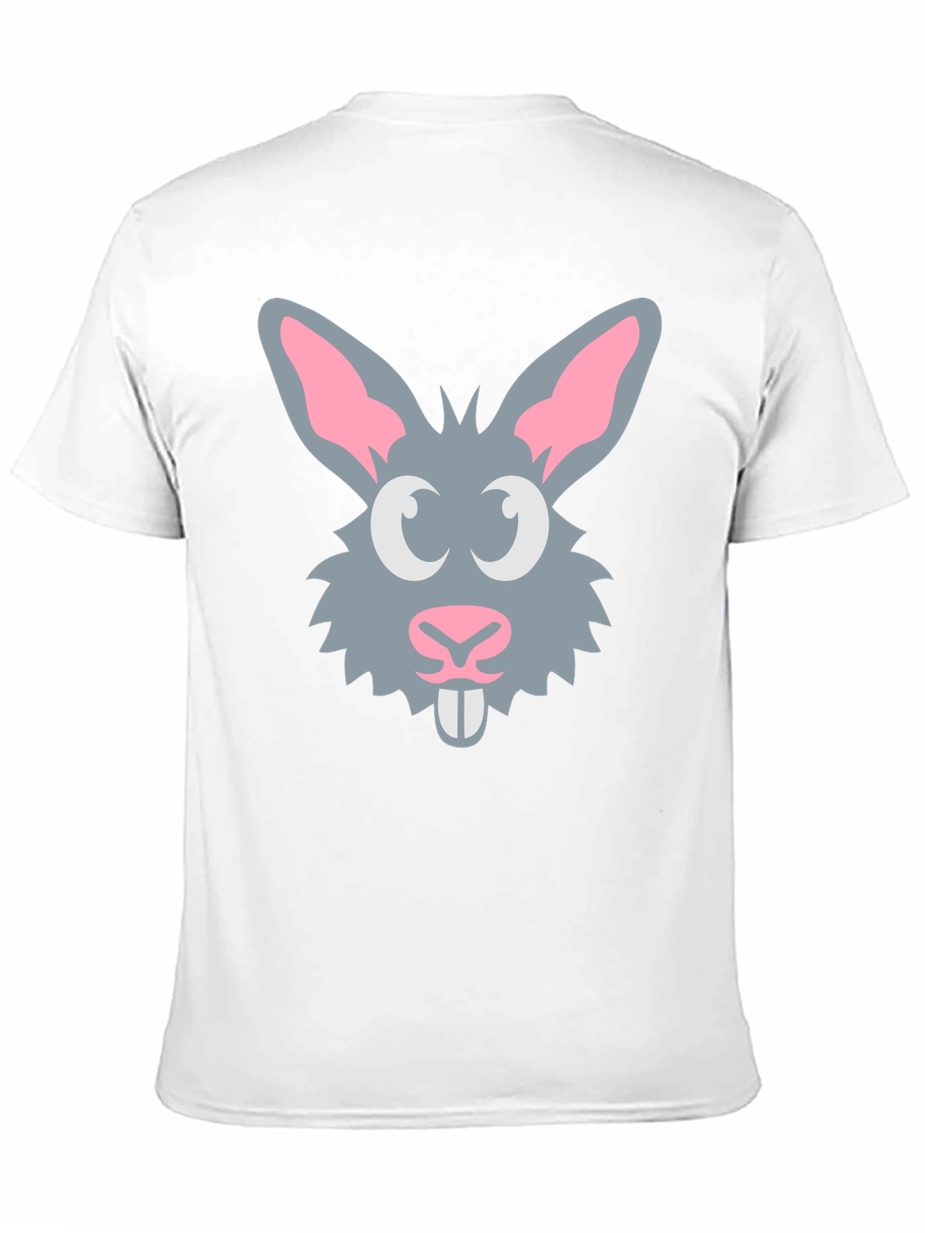 Black Bunny Graphic Tee - Fun Rabbit Design T-Shirt view 11