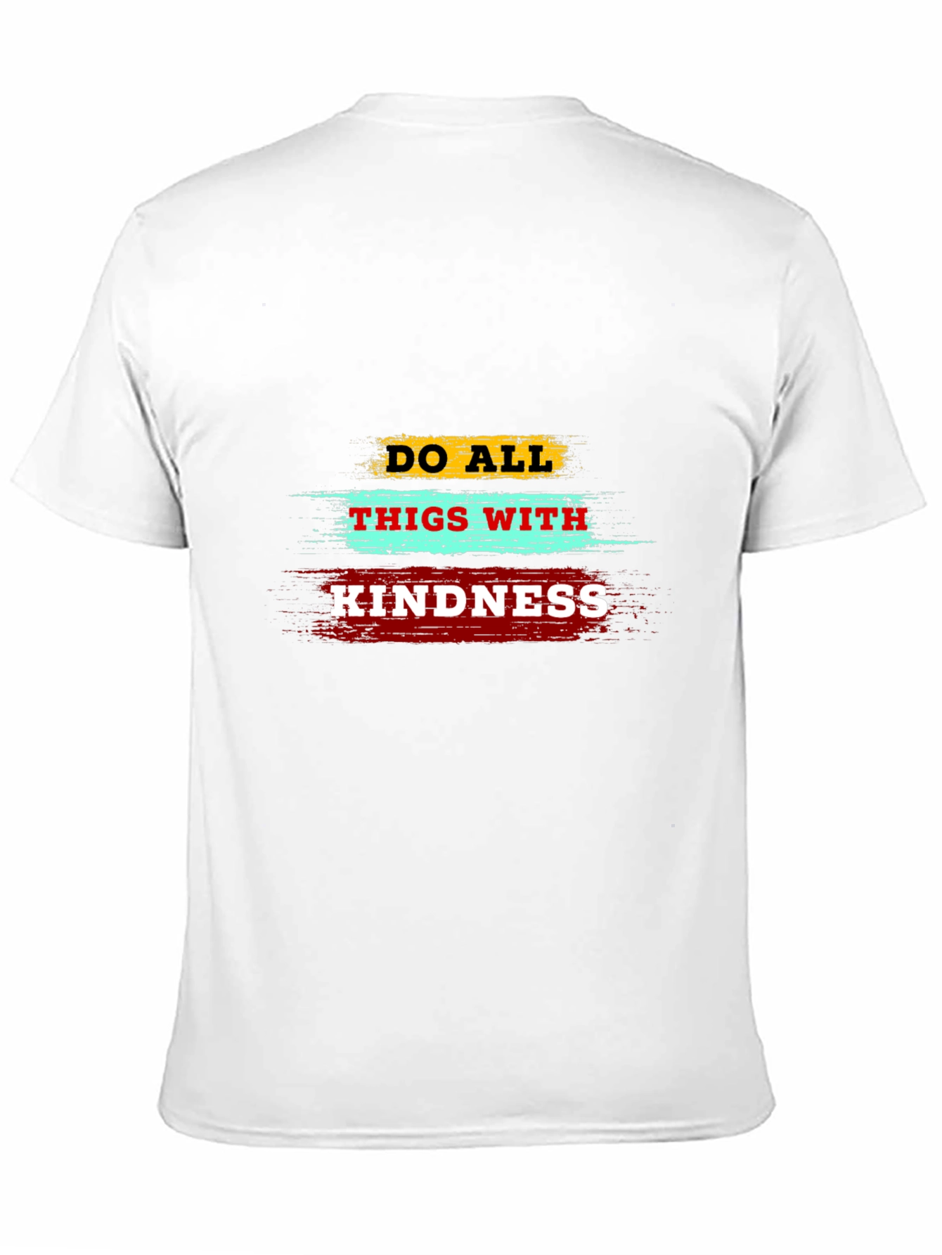 Black Kindness Graphic Tee - Inspirational Mens T-Shirt view 11