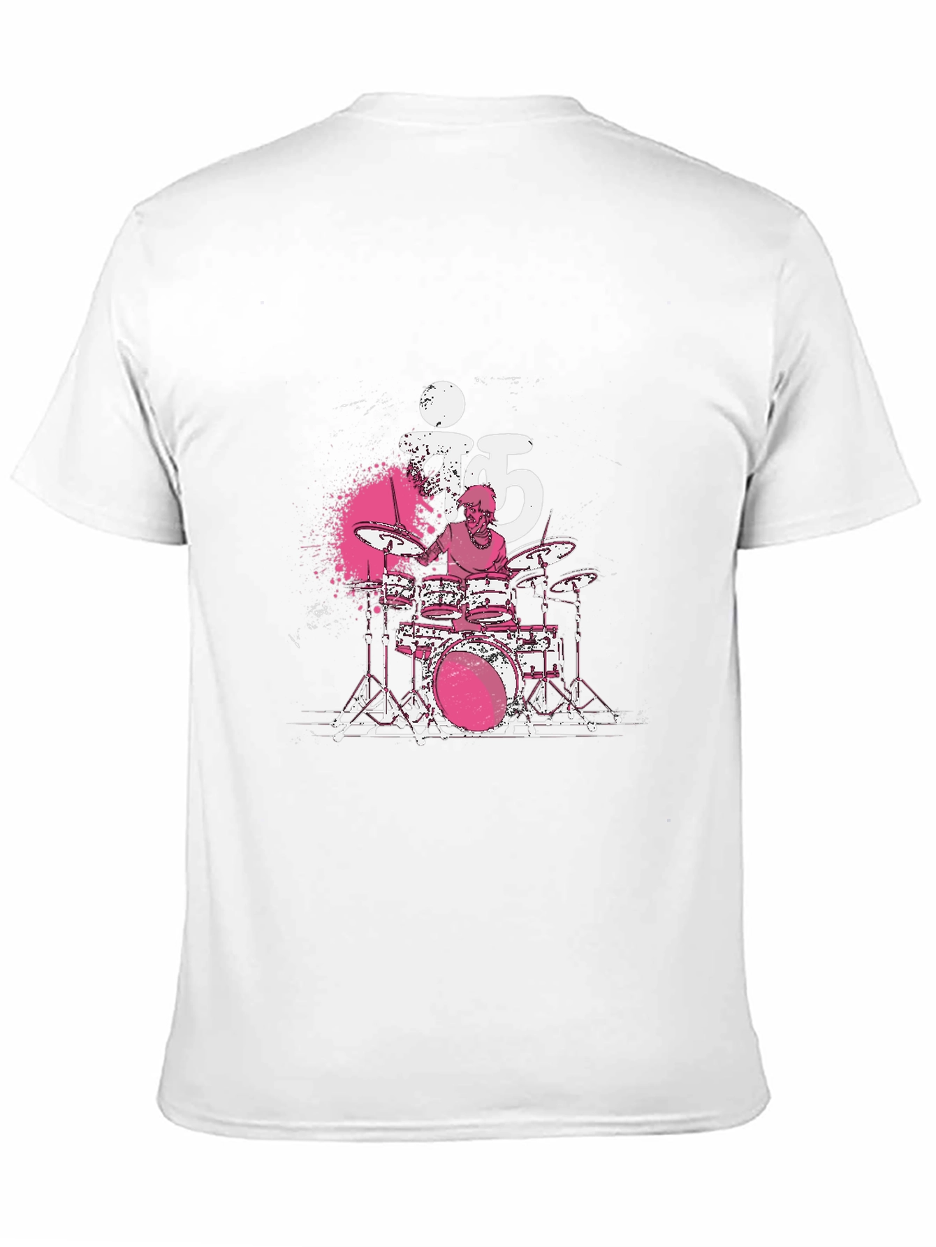 Black Drummer T-Shirt - Black Cotton Tee view 11