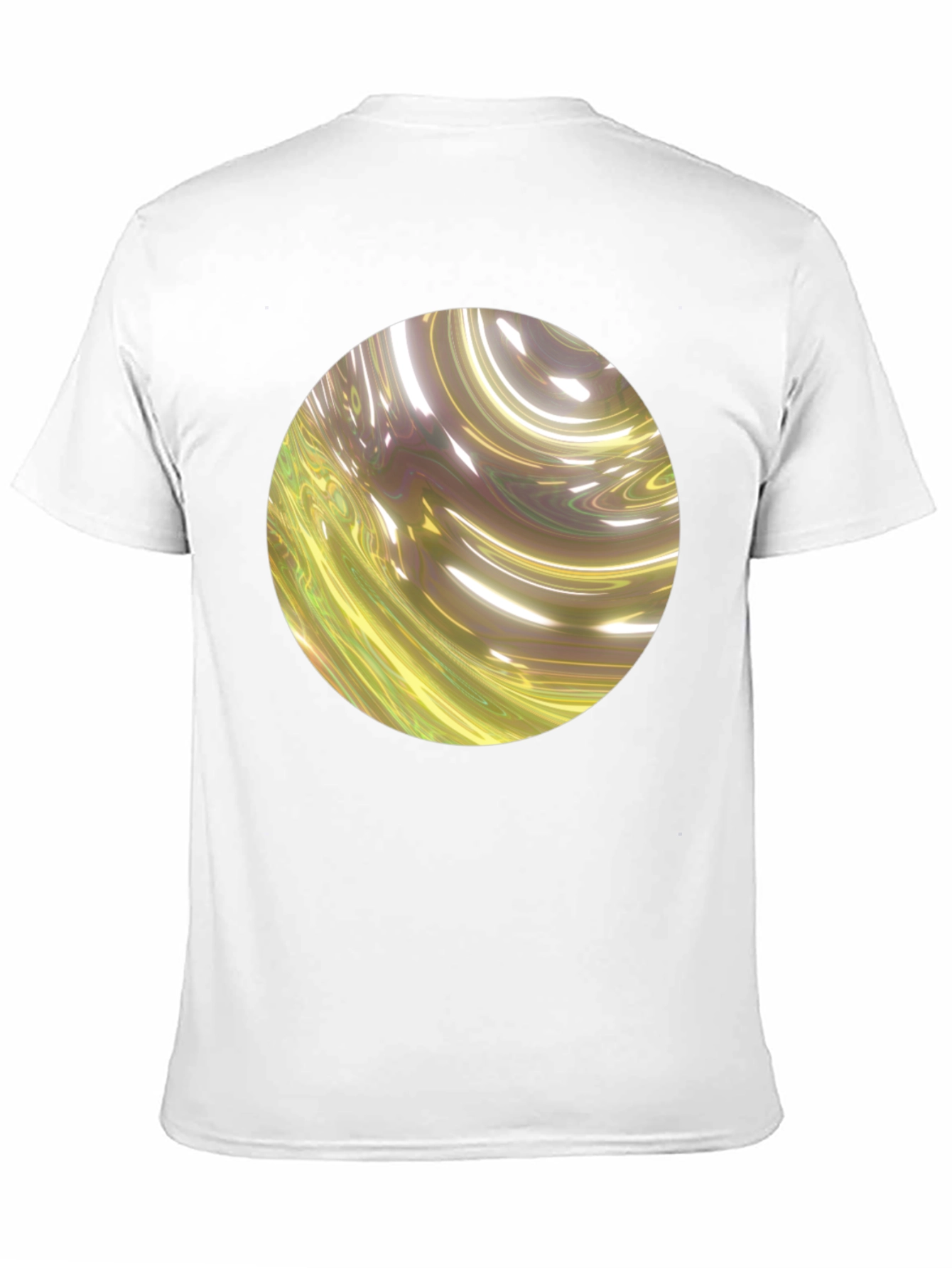 Black Abstract Swirl Graphic Black T-Shirt view 11