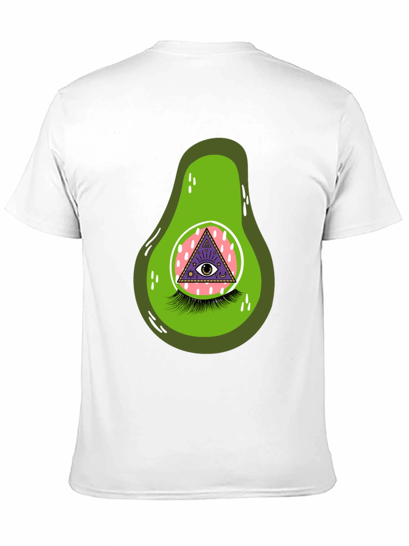 Black Avocado Eye Graphic T-Shirt - Unique & Fun view 11