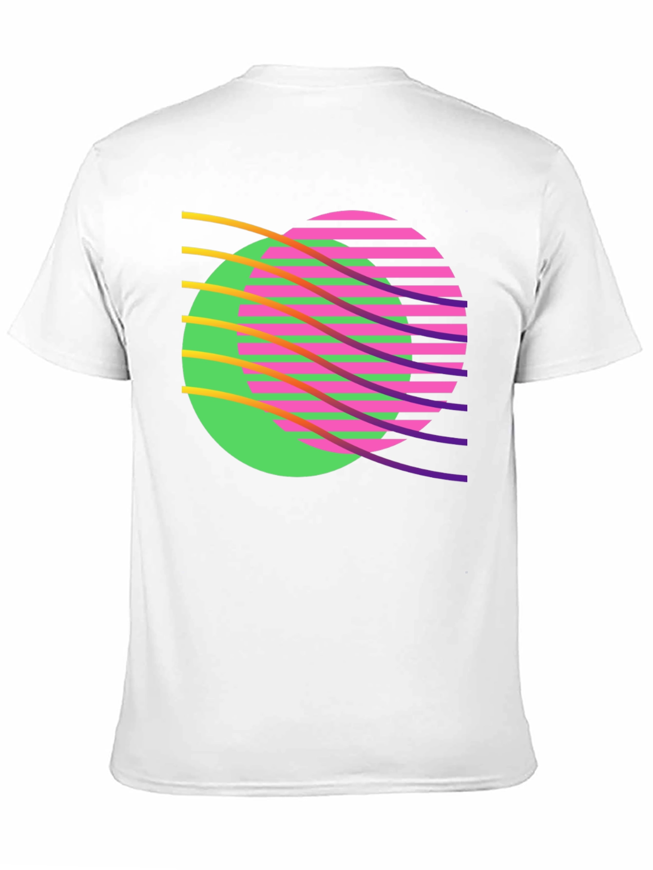Black Retro Wave Graphic T-Shirt - Black view 11