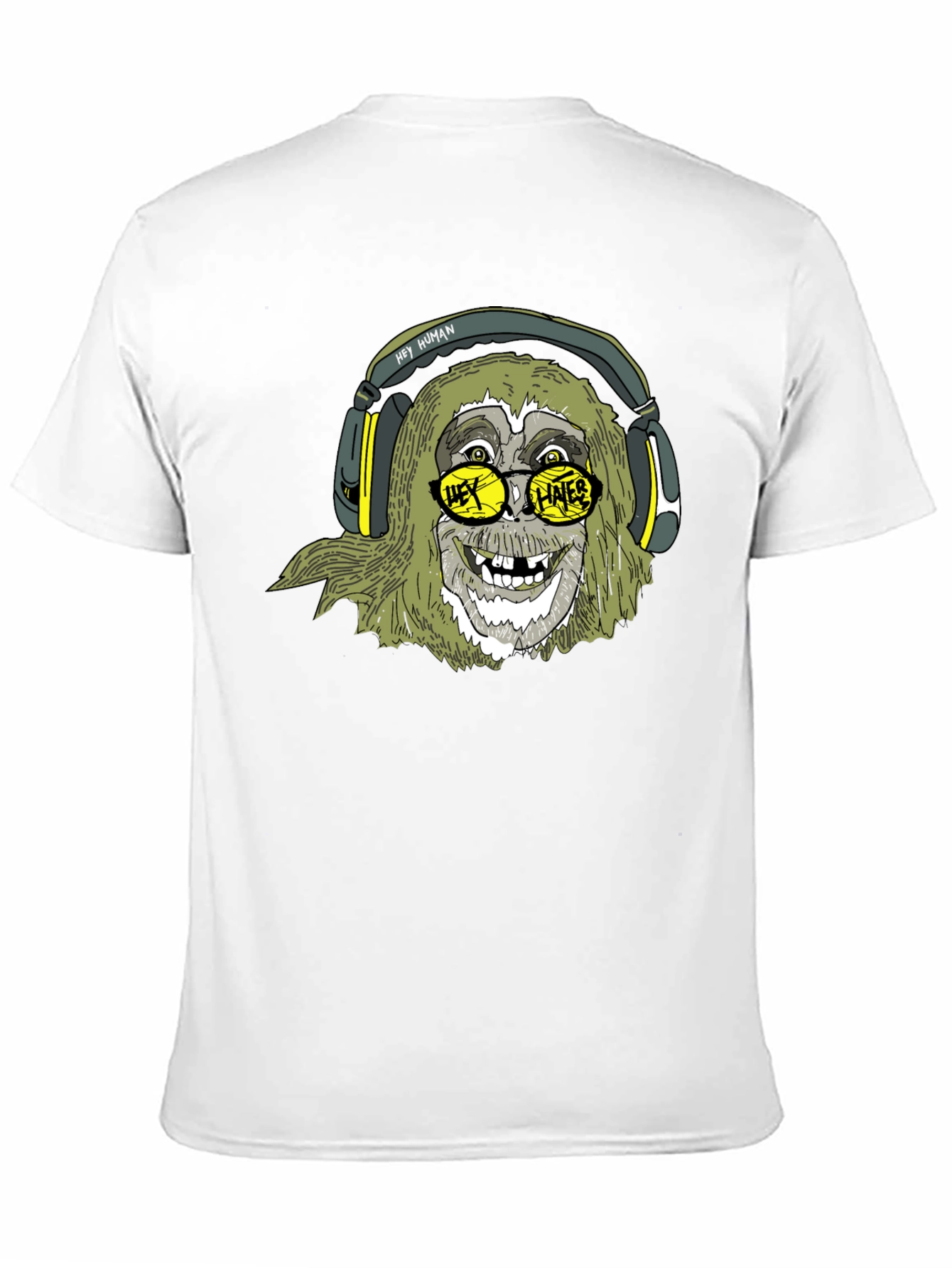 Black Hey Human Hates Graphic T-Shirt view 11