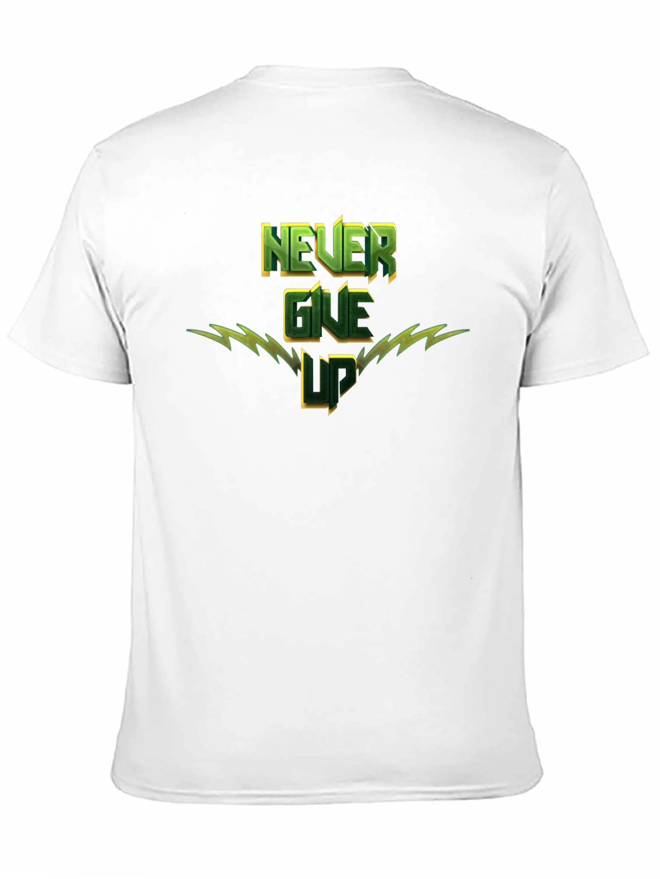 Black Never Give Up Graphic T-Shirt - Motivational Tee view 11