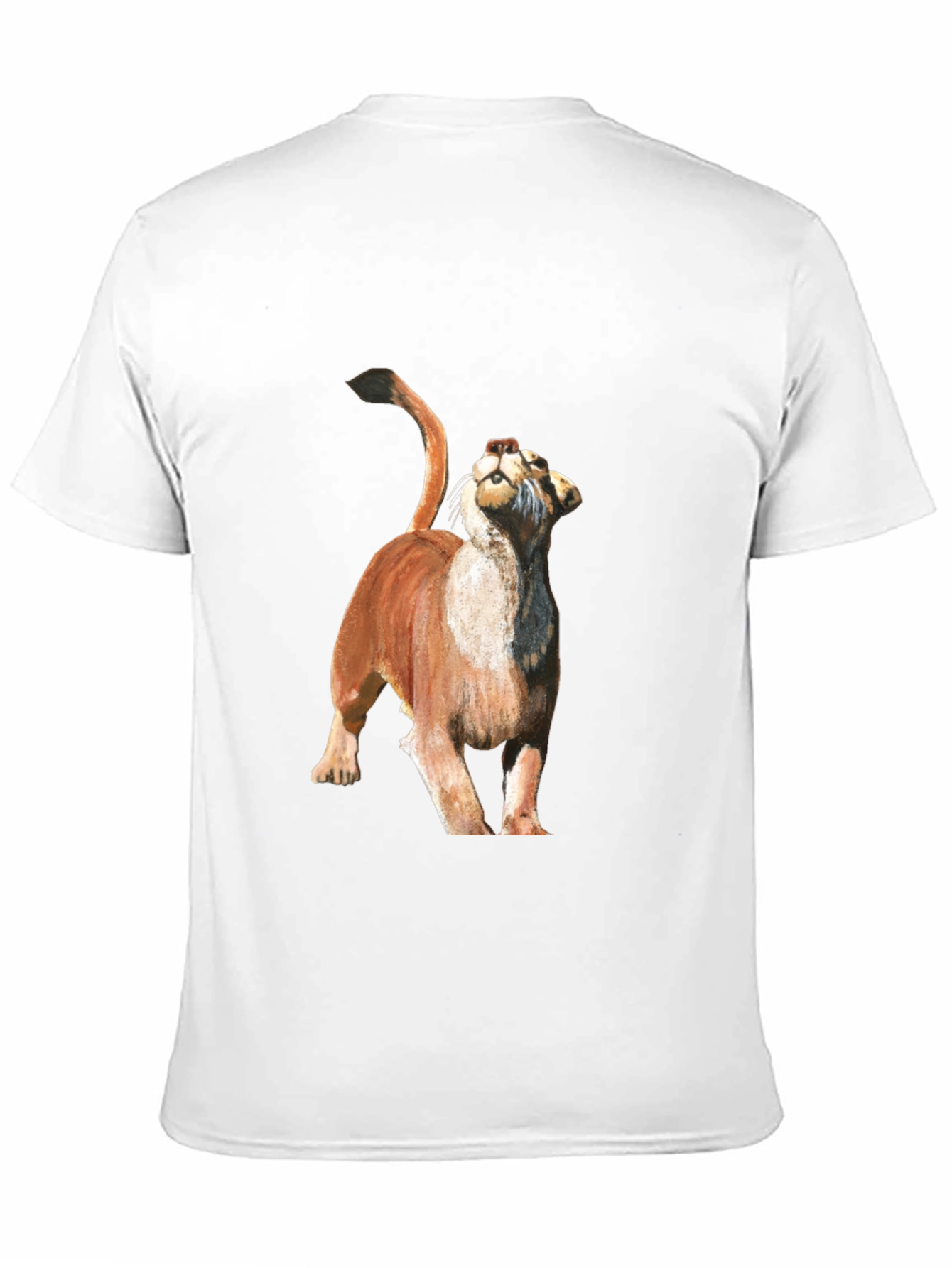 Black Mountain Lion Graphic Tee - Black Cotton Blend view 11