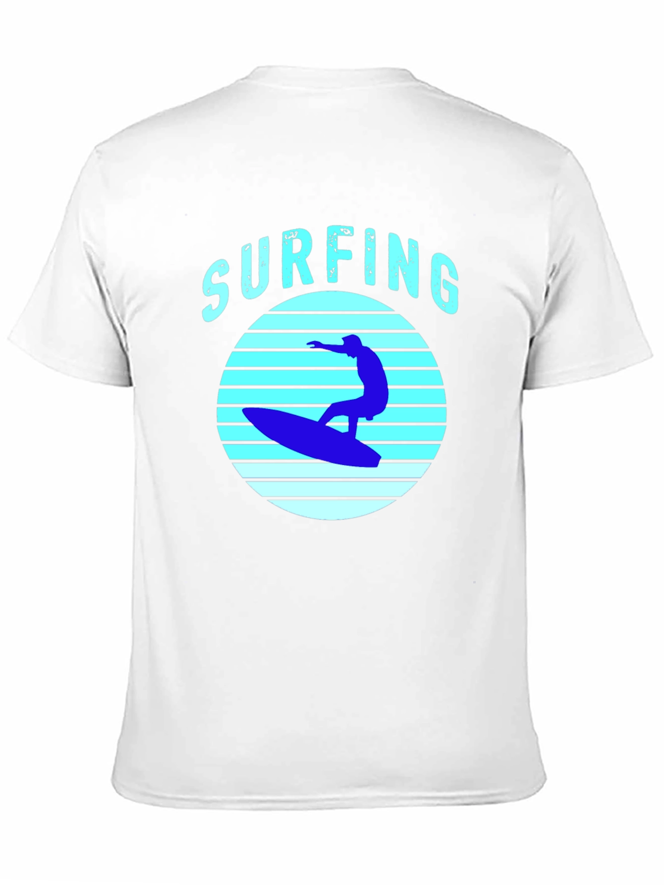 Black Surfing T-Shirt - Black Surf Graphic Tee view 11