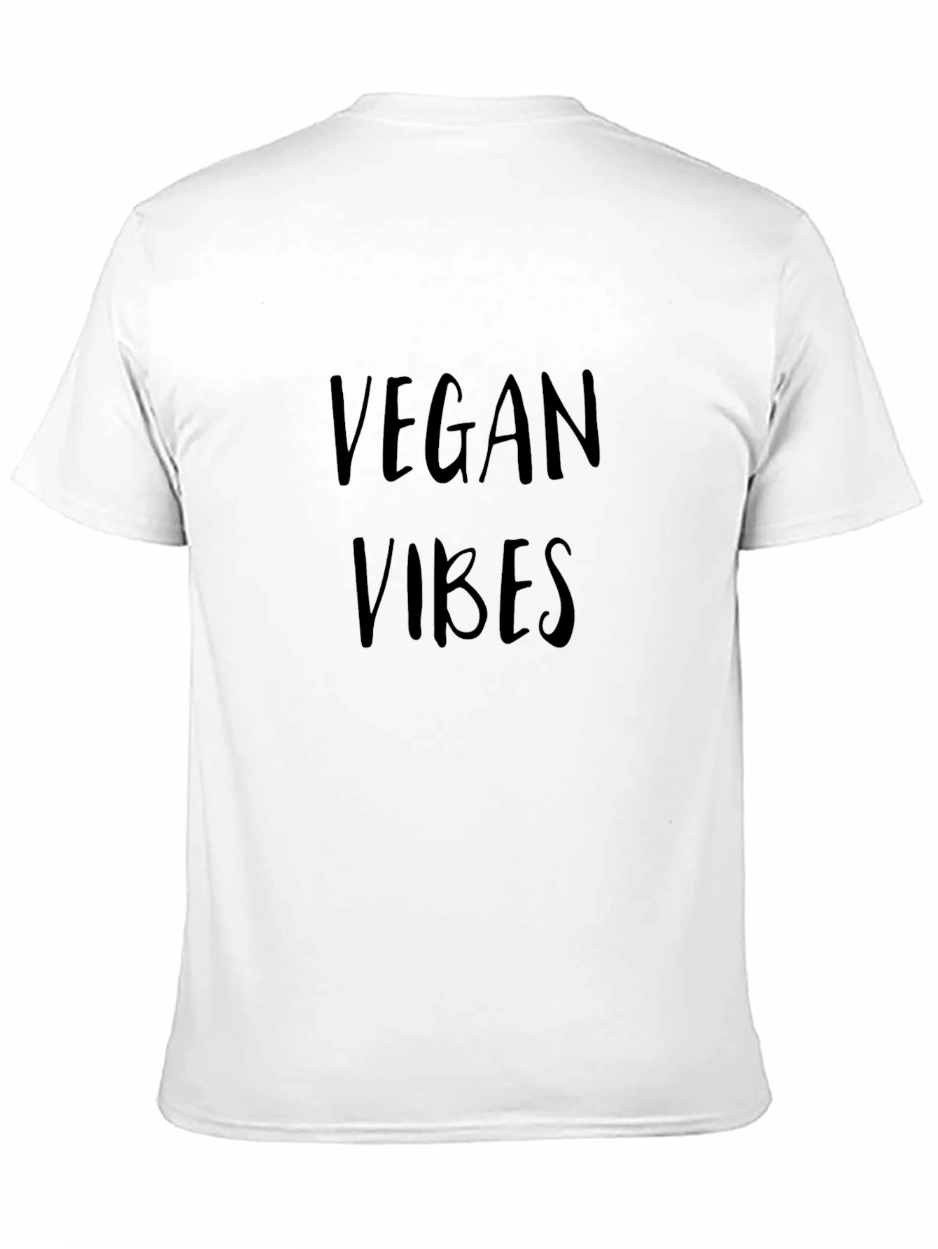 Black Vegan Vibes Black T-Shirt - Unisex Casual Tee view 11