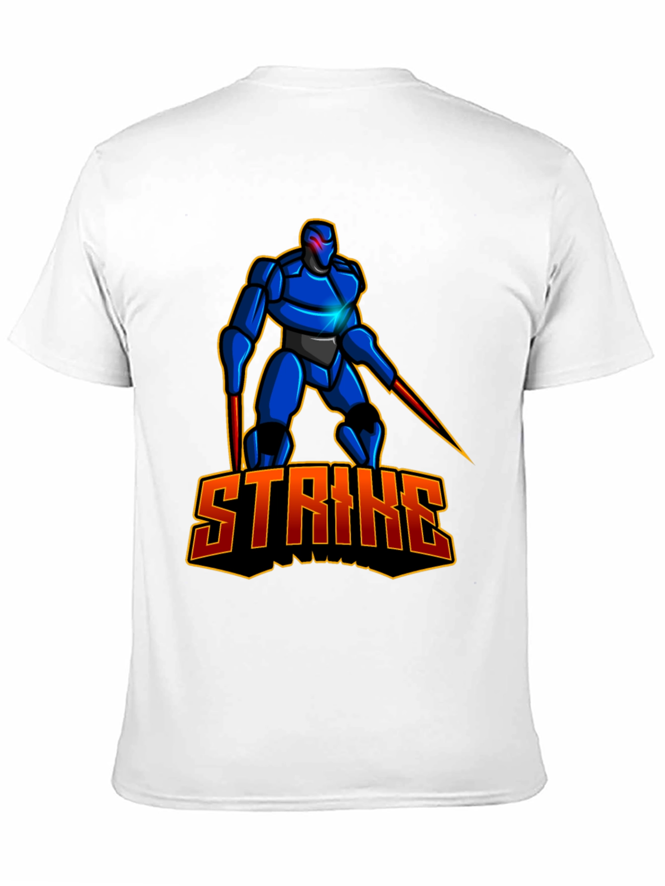 Black Robot Strike Graphic Tee - Black view 11