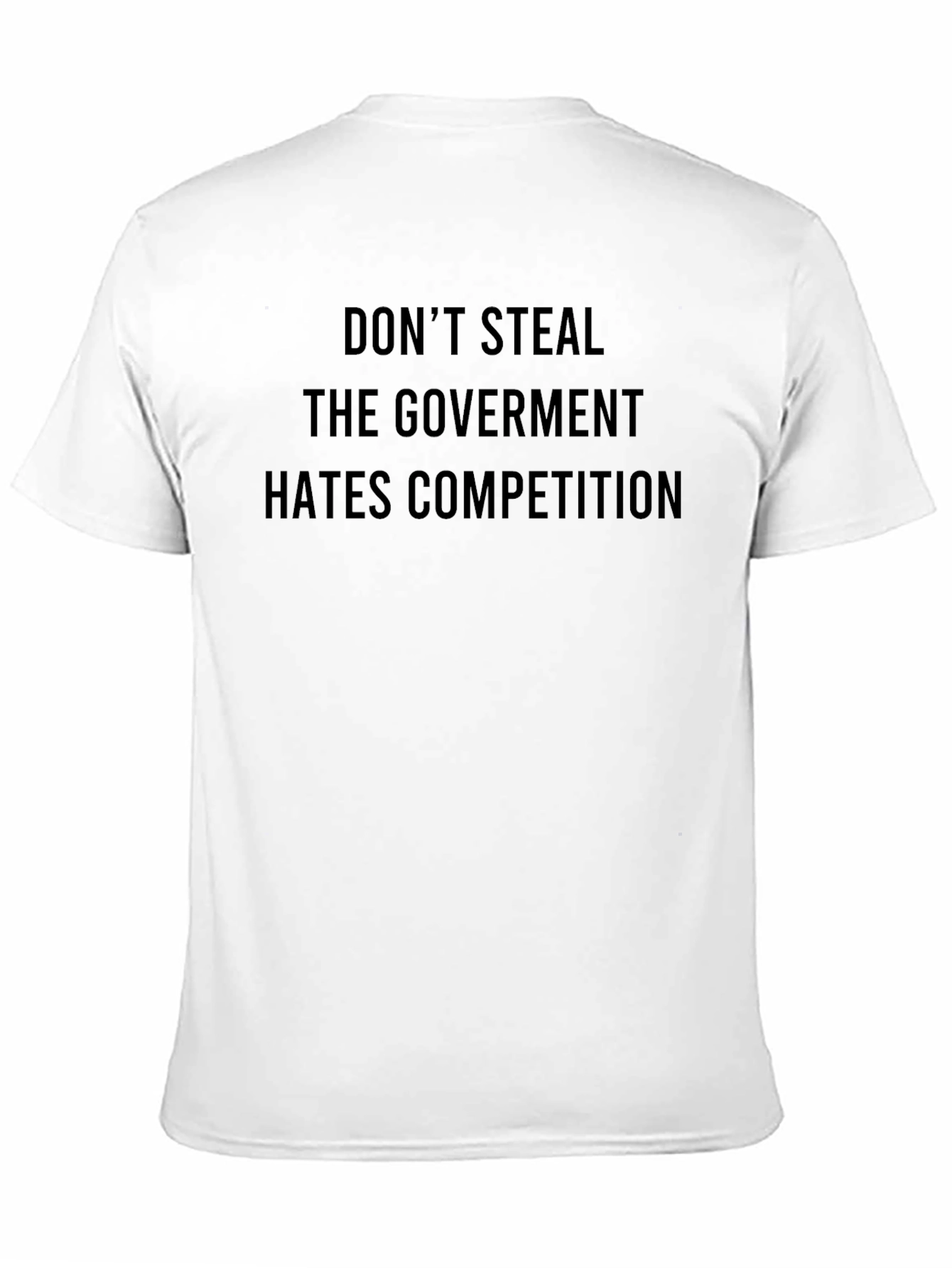 Black Don't Steal Government Competition Black Graphic Tee view 11