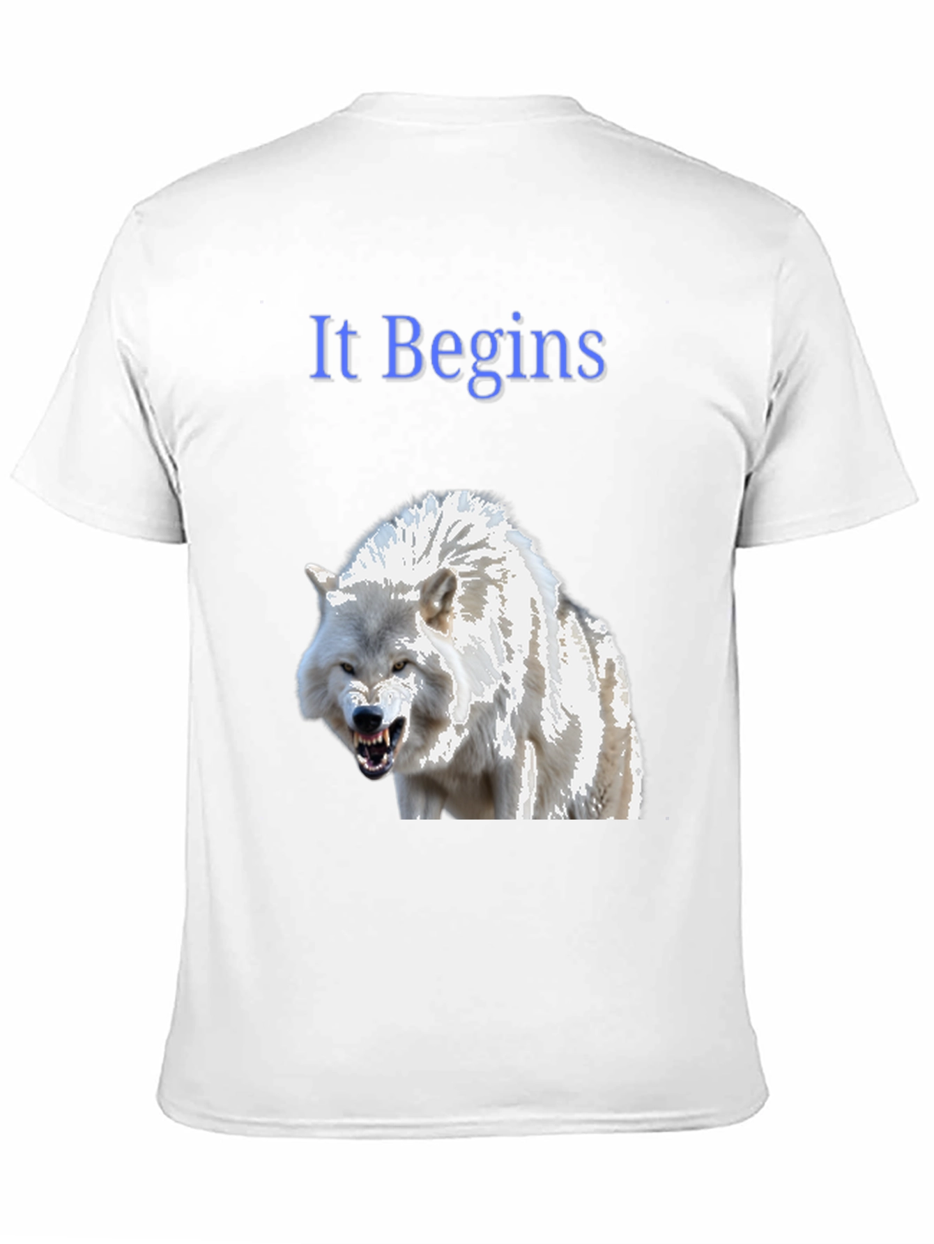 Black It Begins Wolf Graphic T-Shirt view 11