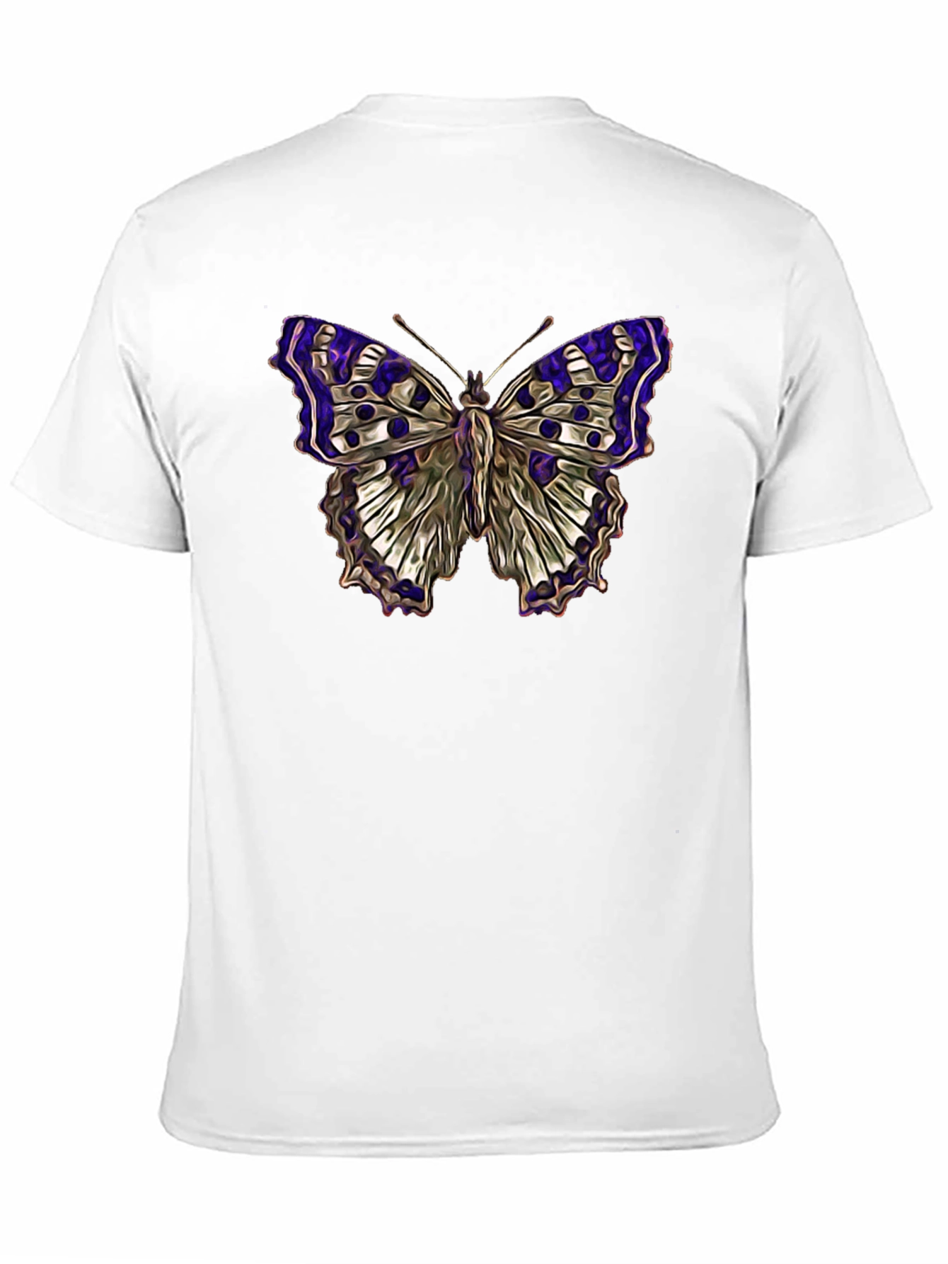 Butterfly Graphic Black T-Shirt for Men - 11