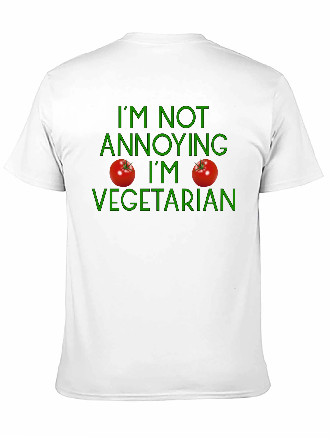 Black Vegetarian Statement T-Shirt - Soft Cotton Casual Wear view 11