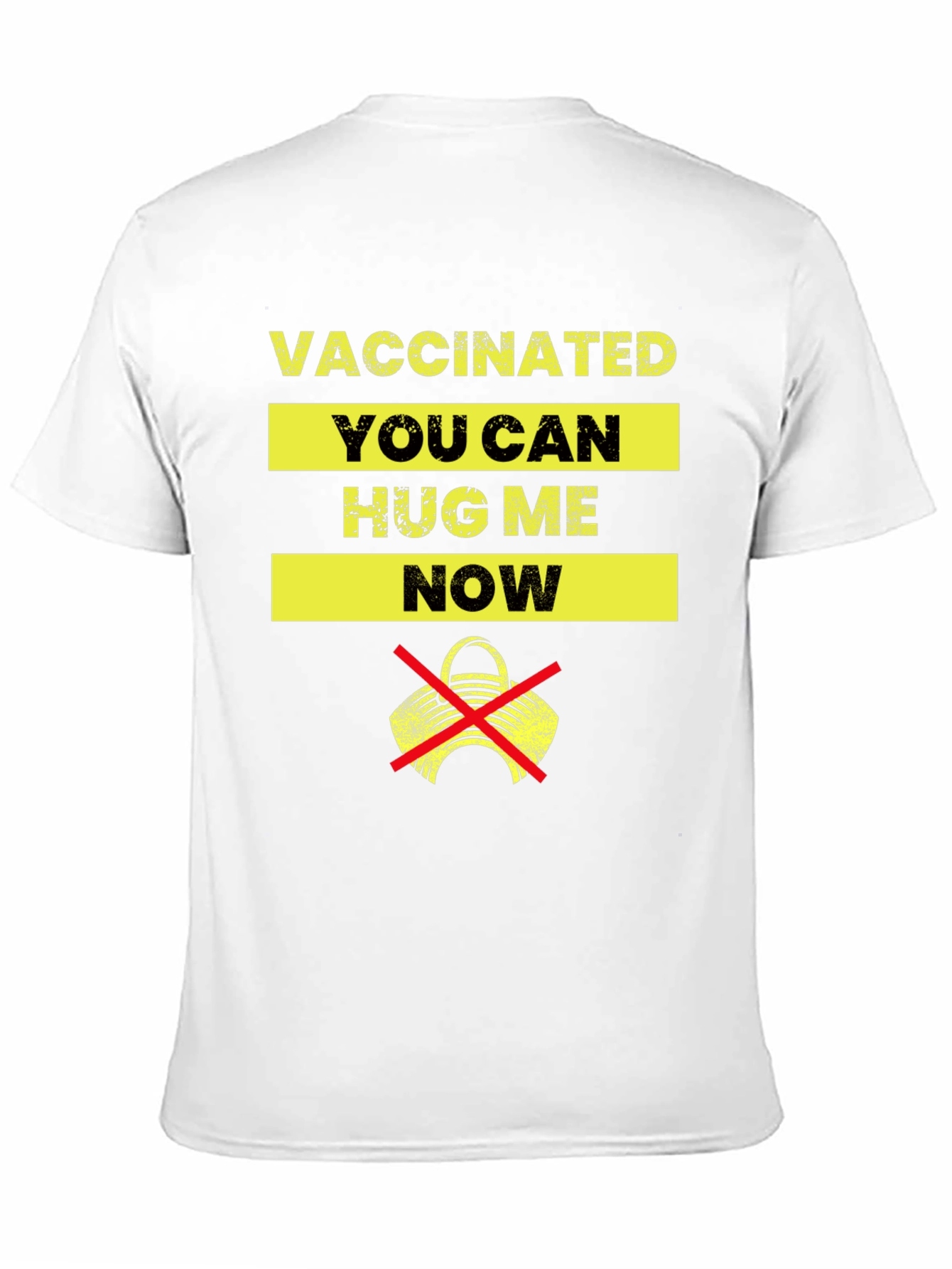 Black Vaccinated Hug Me Now Graphic T-Shirt view 11