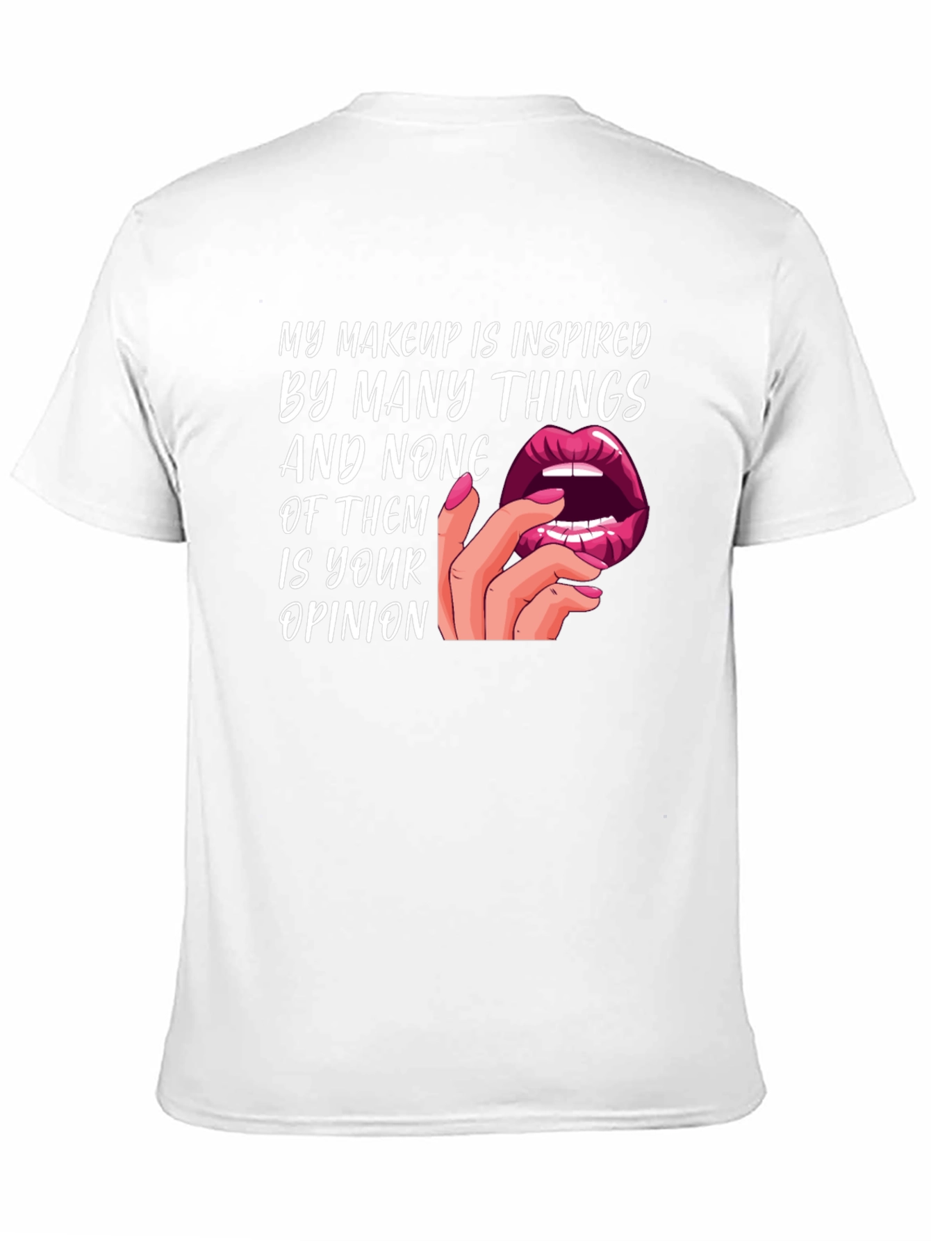 Black Makeup Inspired T-Shirt - Bold Slogan Tee view 11