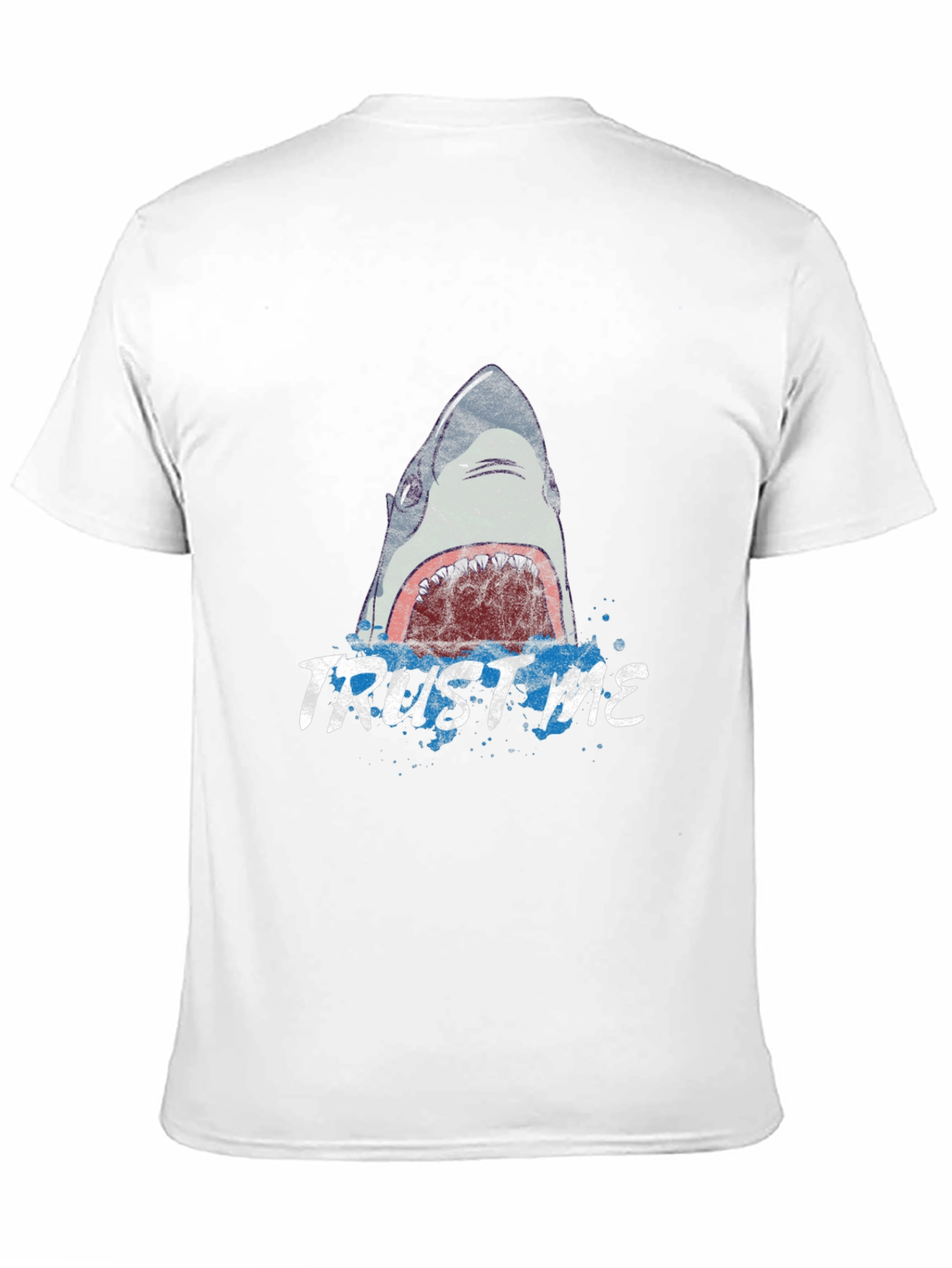 Black Trust Me Shark Graphic Tee view 11