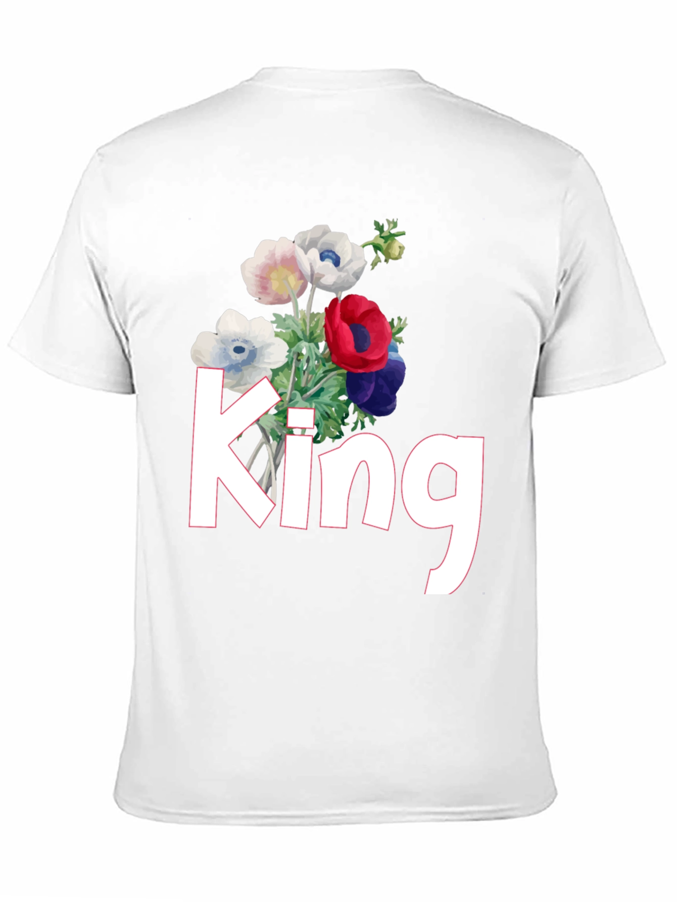 Black Floral King T-Shirt view 11