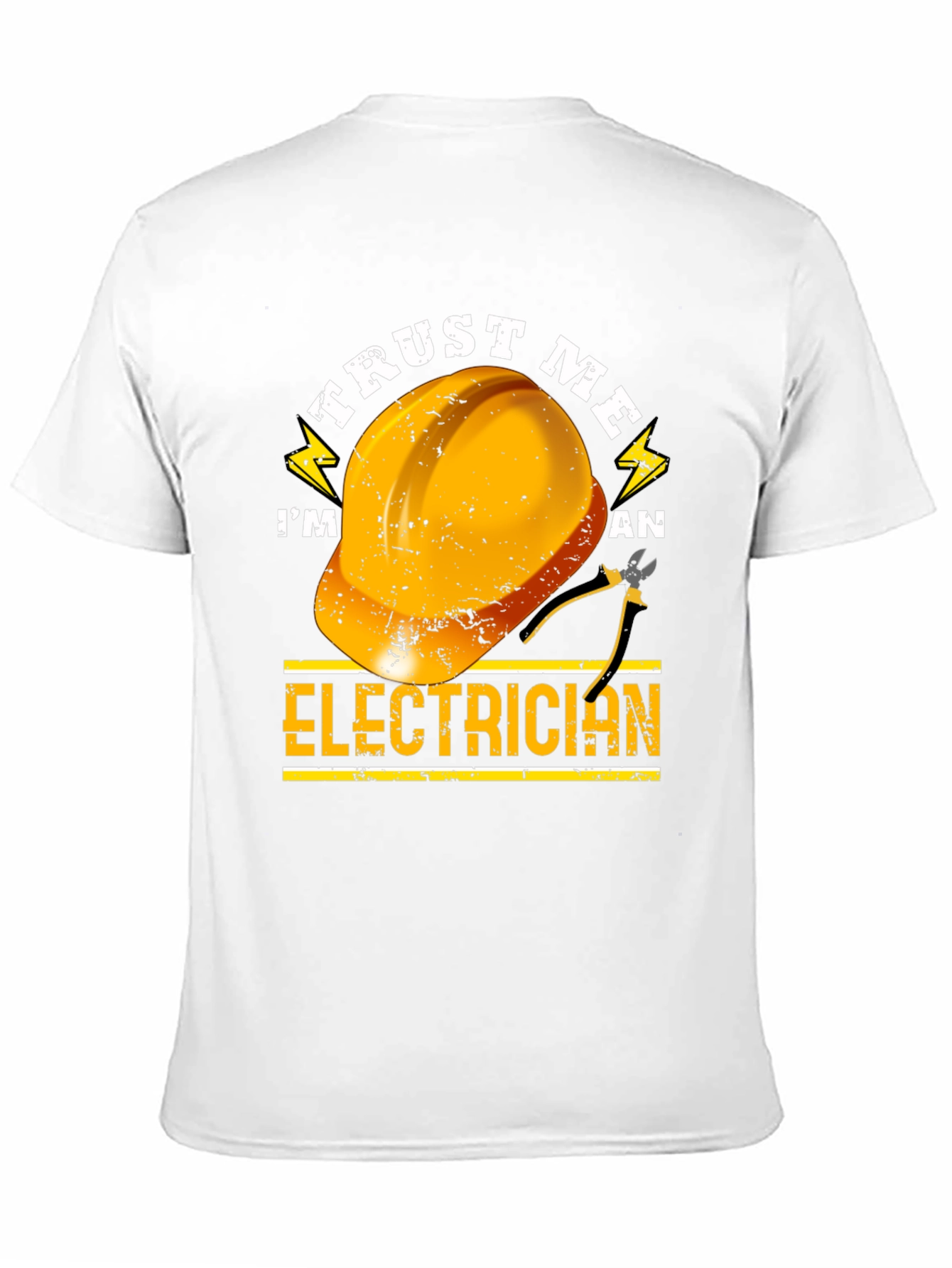 Black Trust Me I'm an Electrician T-Shirt view 11
