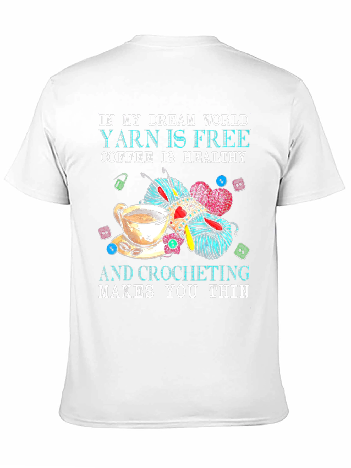 Black Dream World Crochet T-Shirt view 11