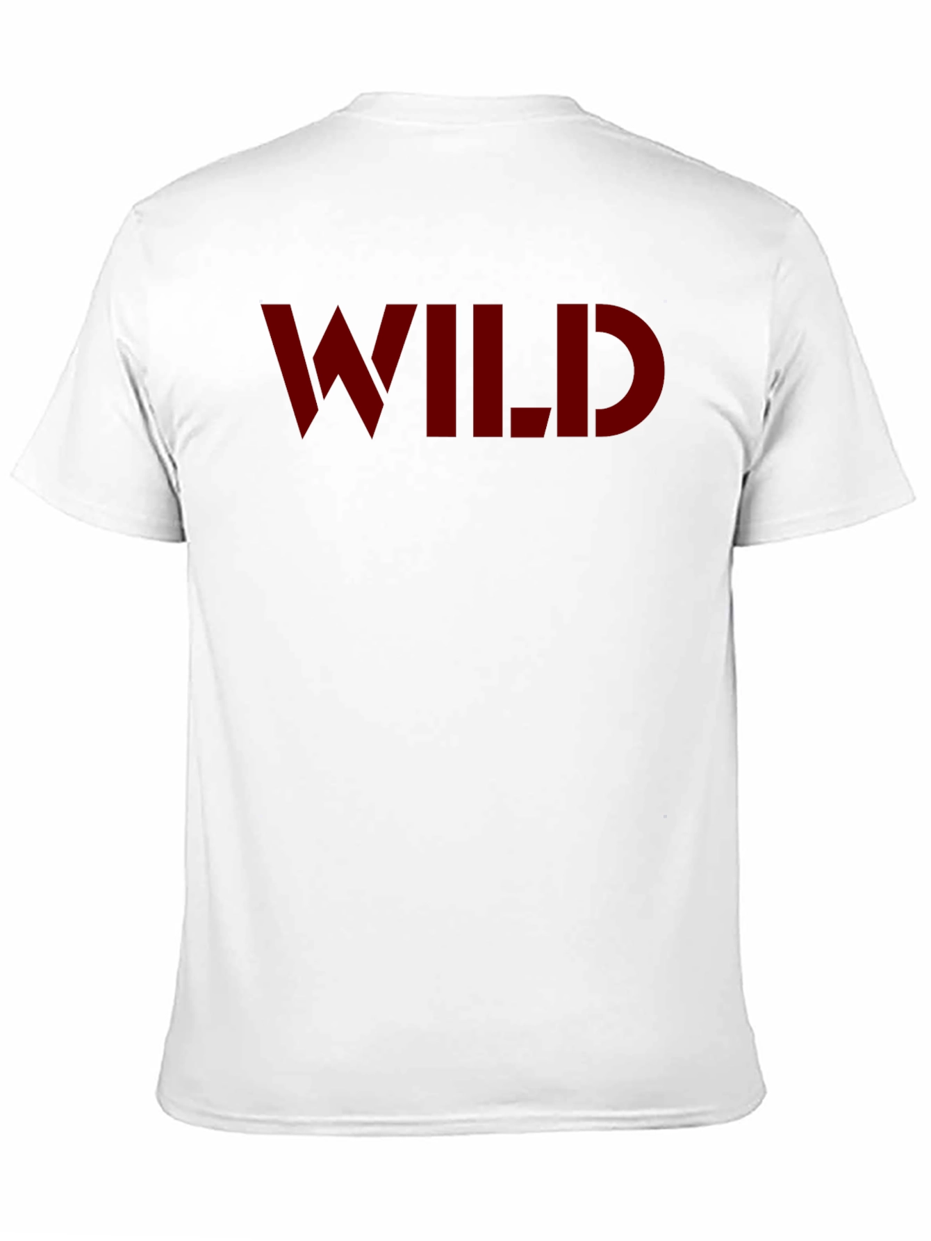 Black Bold WILD Graphic Tee - Classic Crew Neck T-Shirt view 11