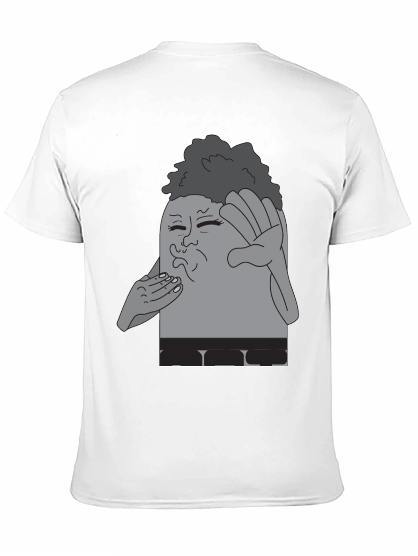 Black Cartoon Character Graphic T-Shirt view 11