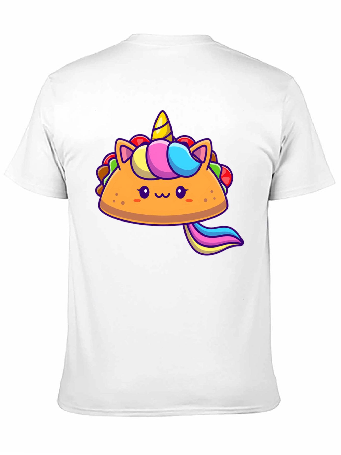 Black Unicorn Taco Graphic Tee - Cute Foodie Shirt view 11