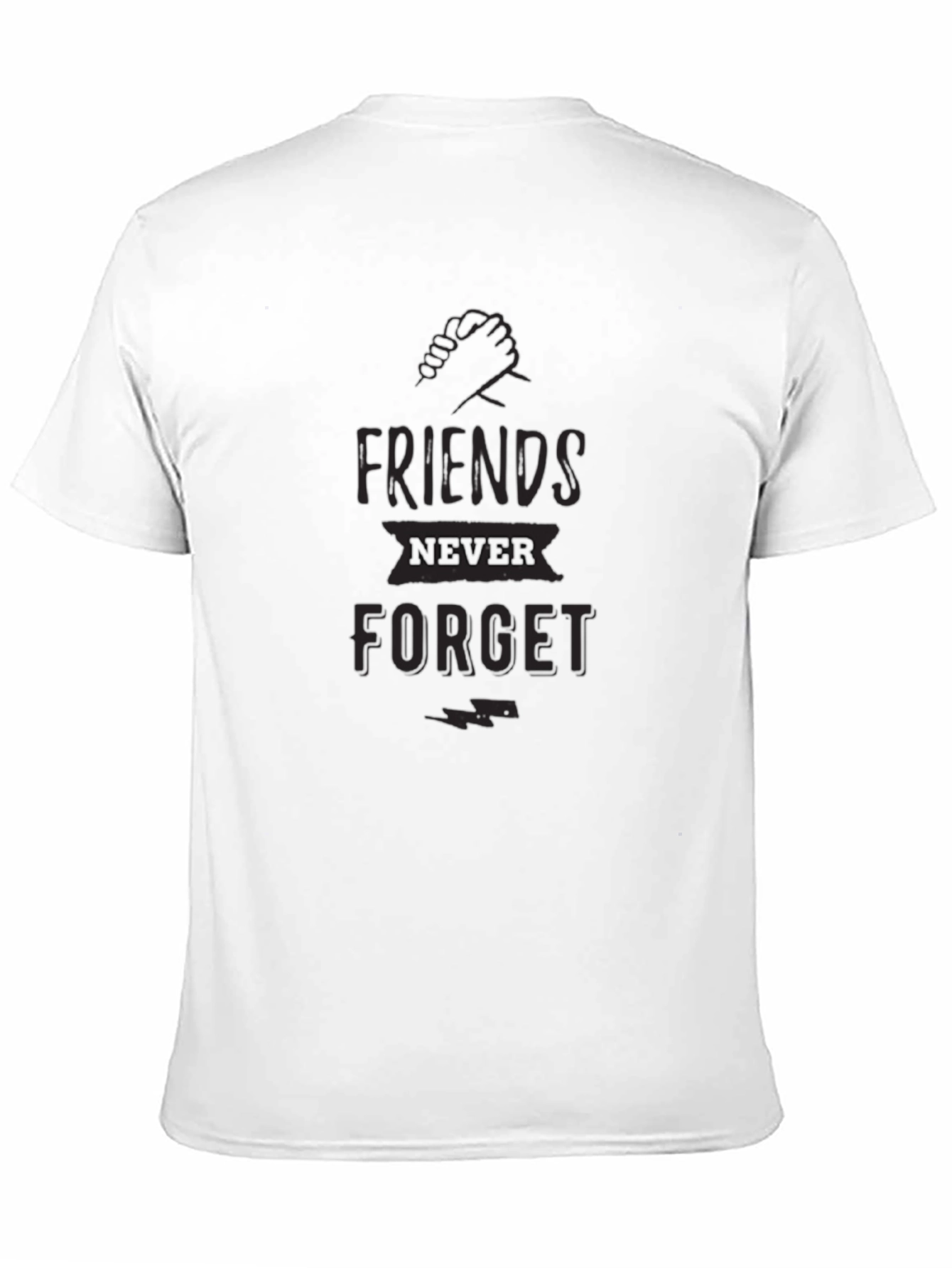 Black Friends Never Forget Black Graphic Tee view 11