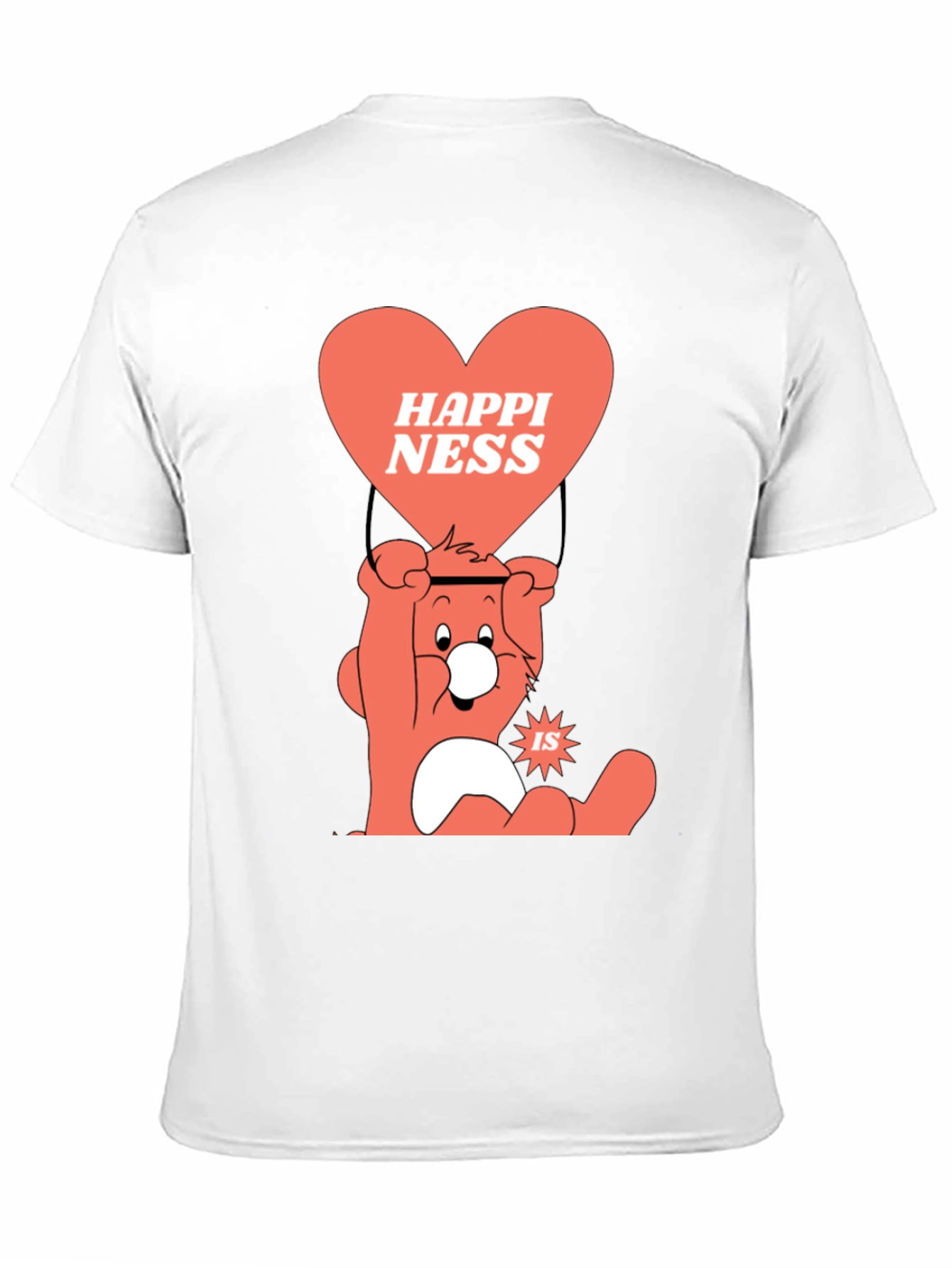 Black Happiness Bear Graphic T-Shirt view 11