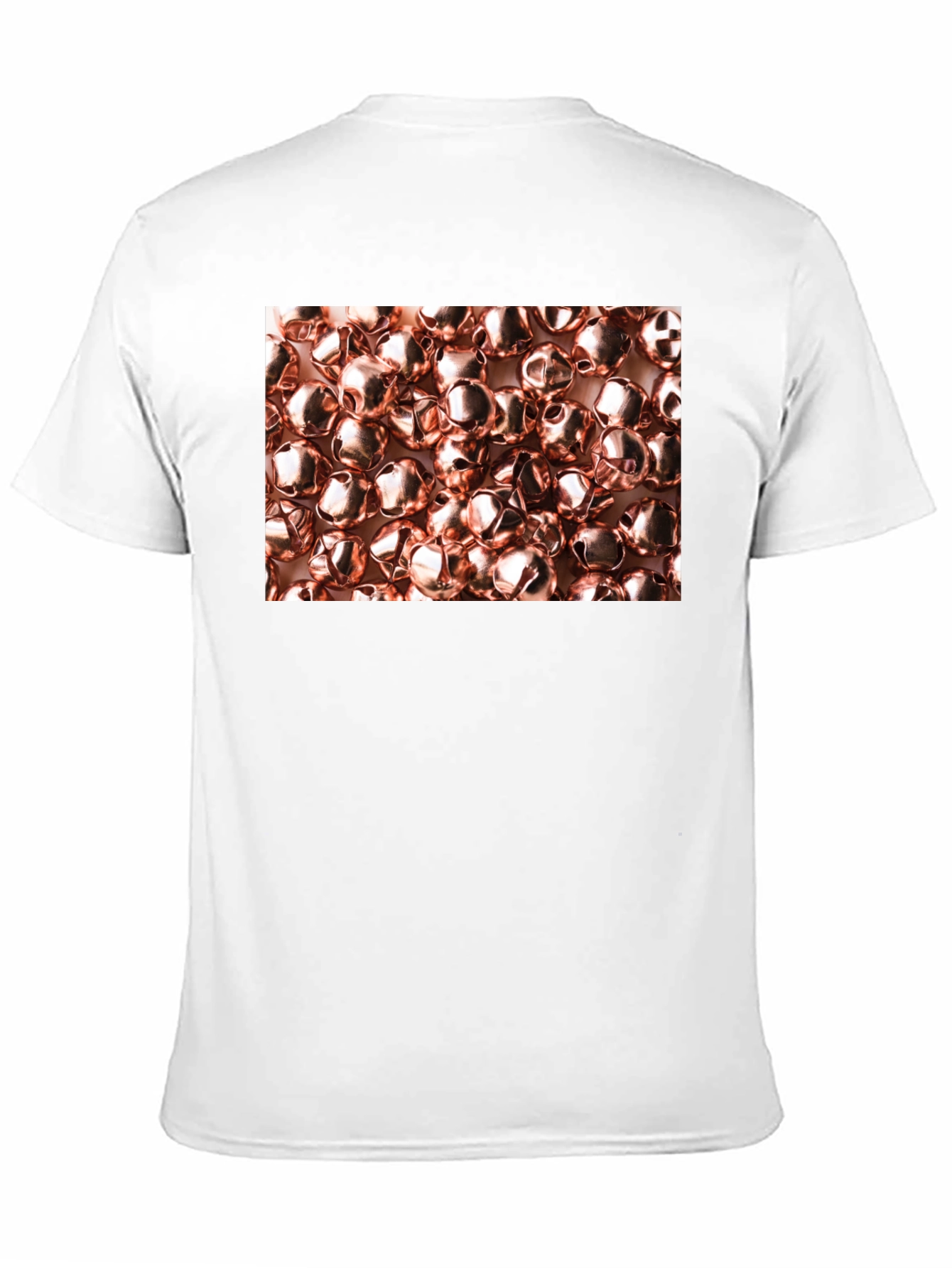 Black Novelty Bell Pattern Black T-Shirt view 11