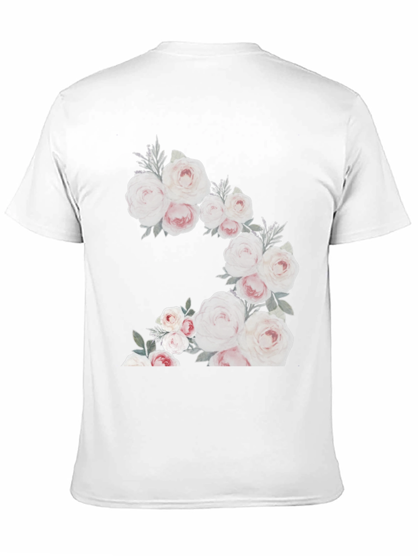 Black Floral Graphic Tee - Black Cotton Blend view 11