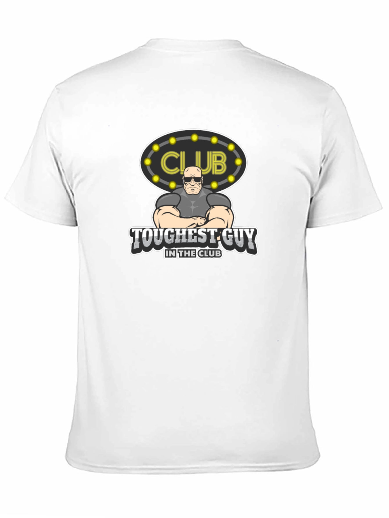 Black Toughest Guy in the Club Graphic Tee view 11