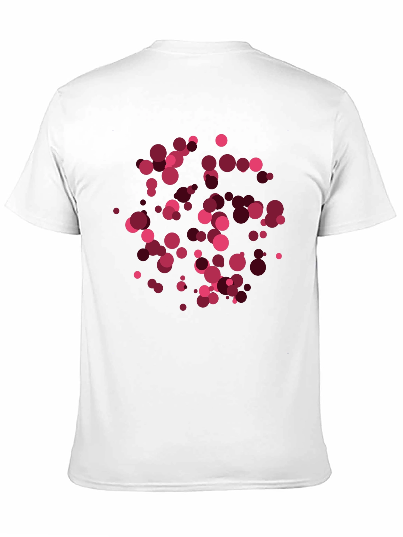 Black Abstract Circle Pattern T-Shirt view 11