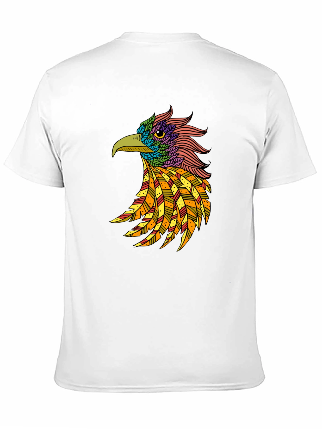 Black Cool Bird Graphic Print T-Shirt view 11
