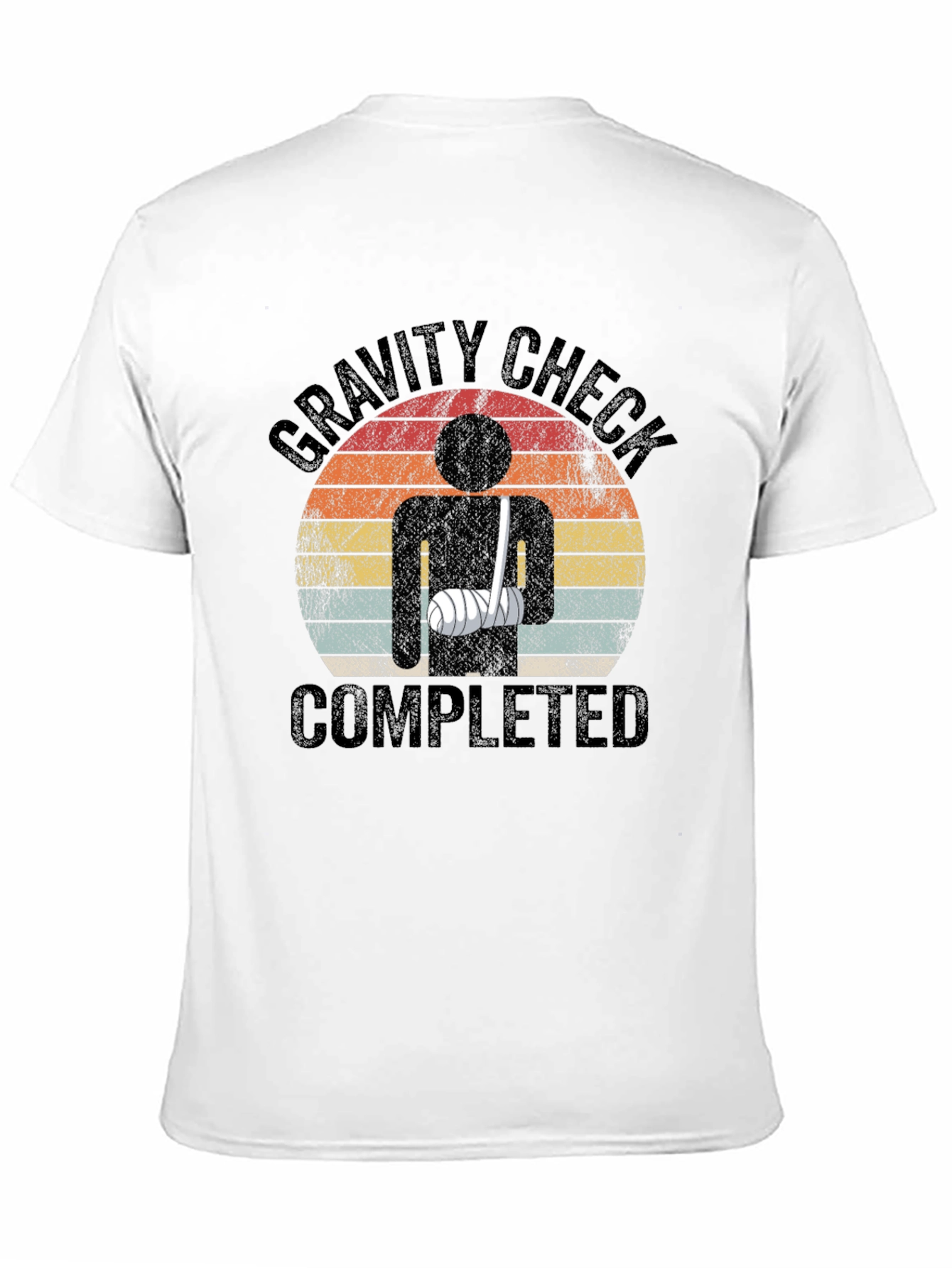 Black Gravity Check Completed T-Shirt view 11