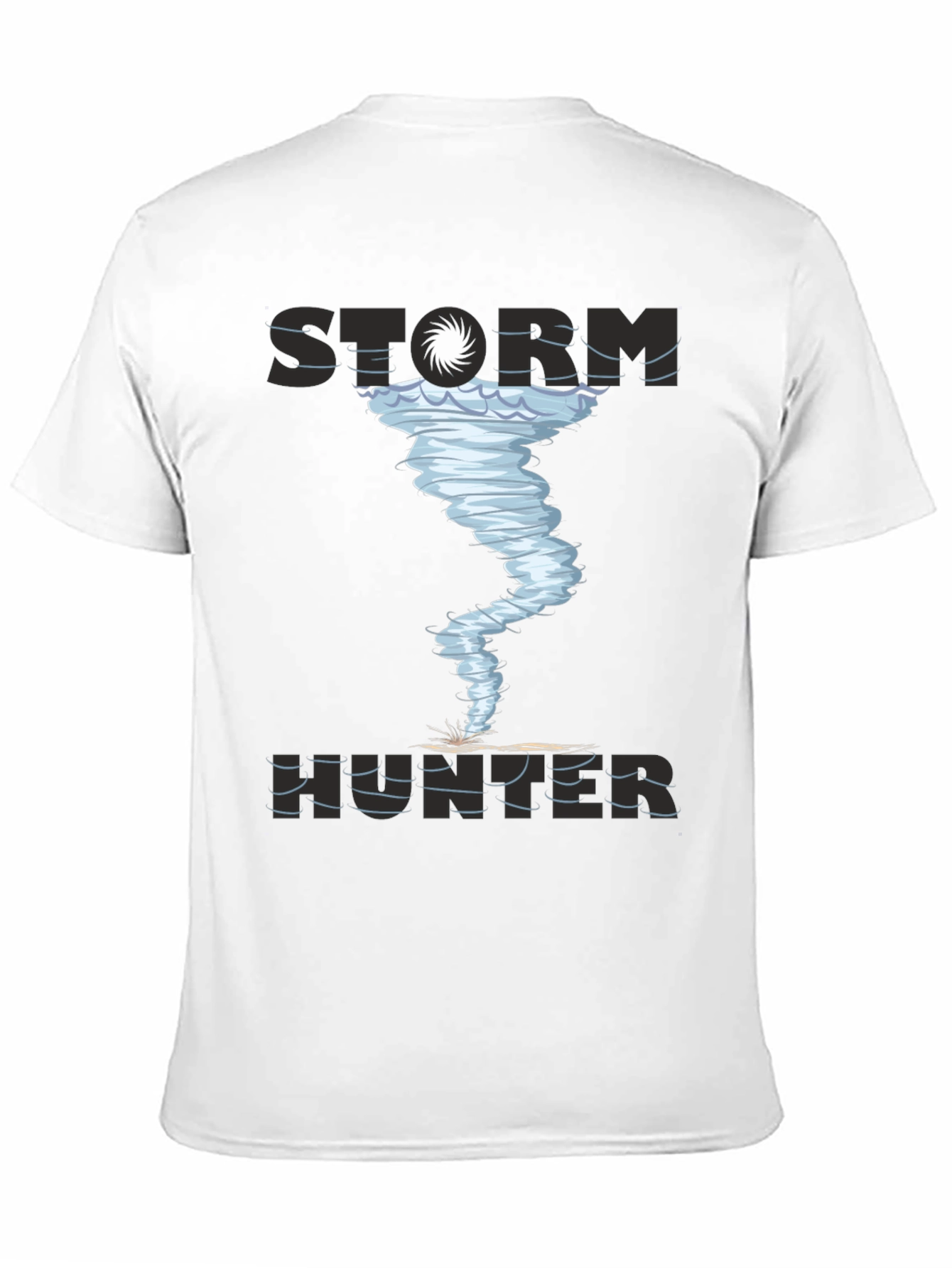 Black Storm Hunter Graphic Tee - Tornado Design view 11