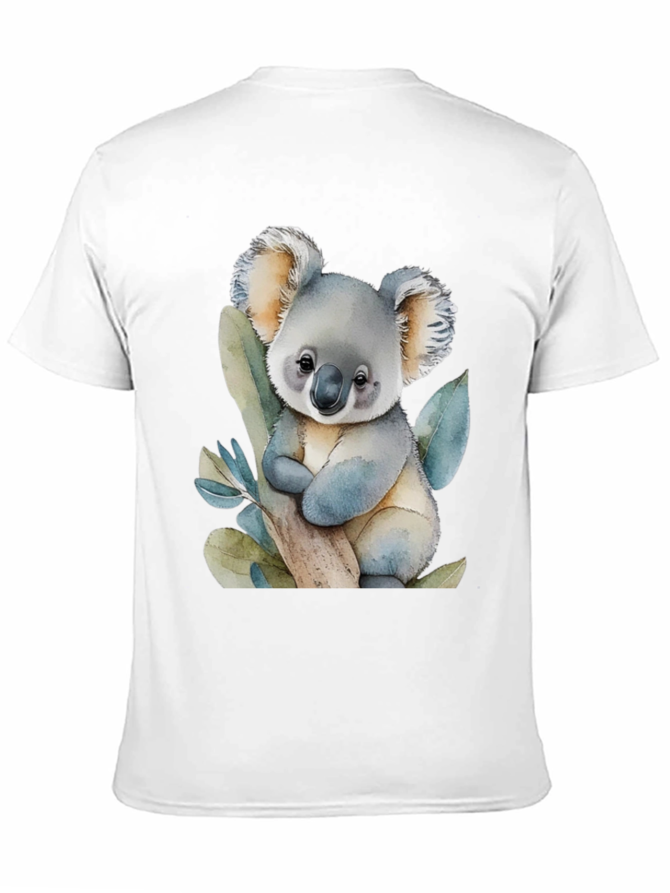 Black Cute Koala Bear Graphic T-Shirt view 11