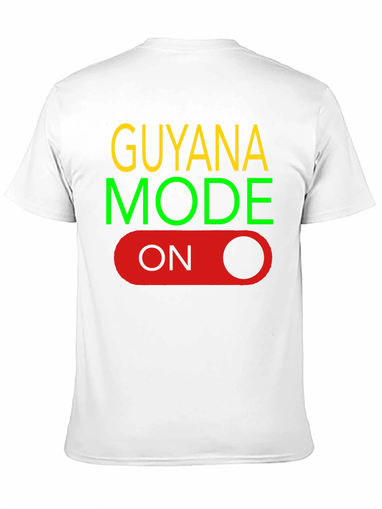 Black Guyana Mode On Black T-Shirt view 11