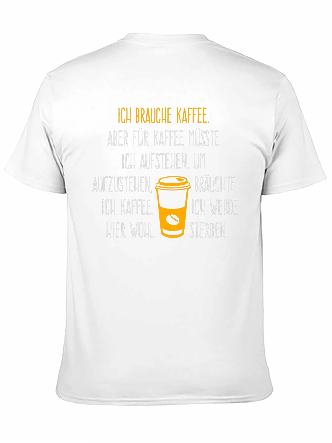 Black Ich Brauche Kaffee T-Shirt - Coffee Lover Tee view 11